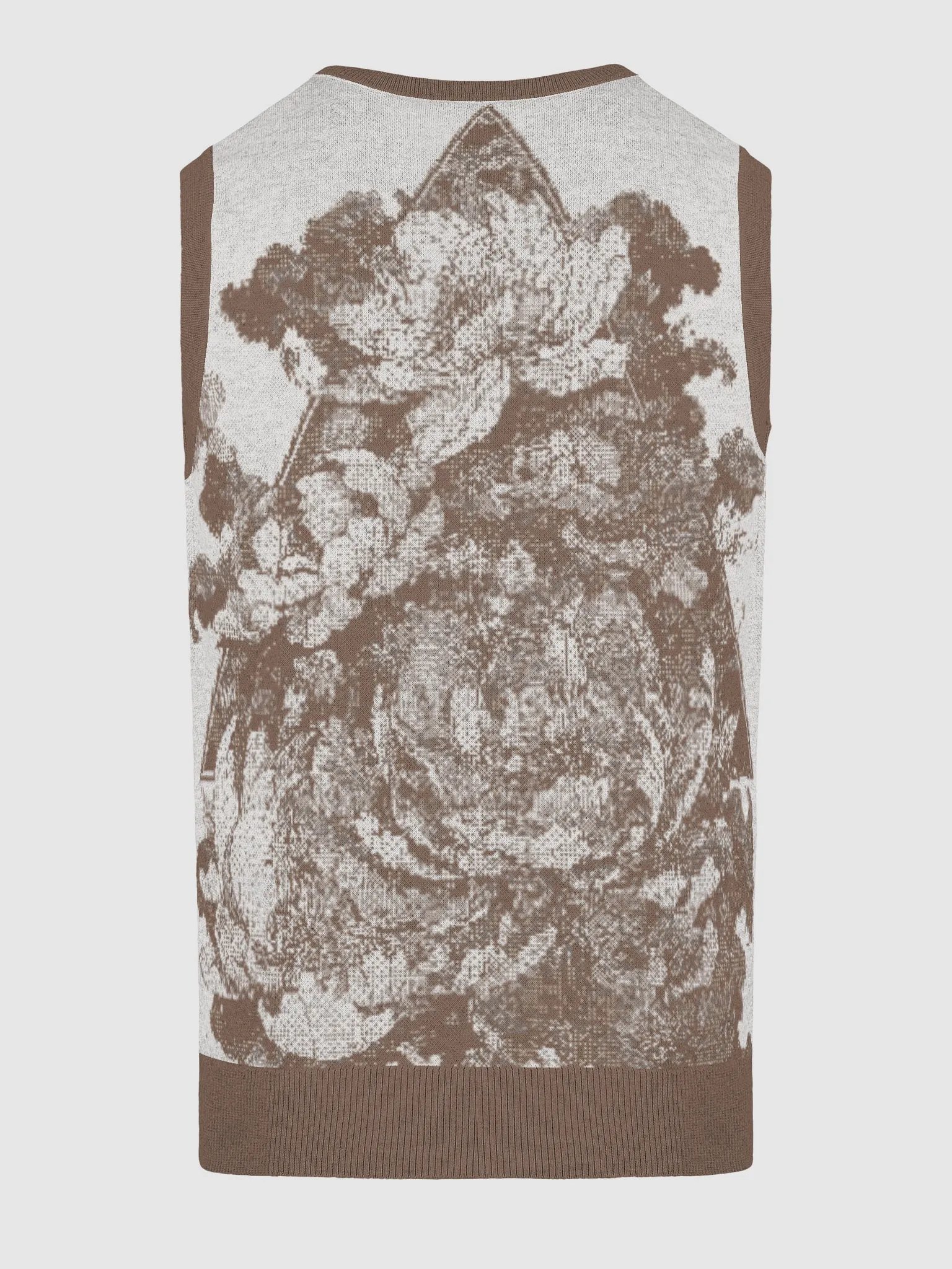 Floral Bliss III Knitted V-Neck Vest product image (4)