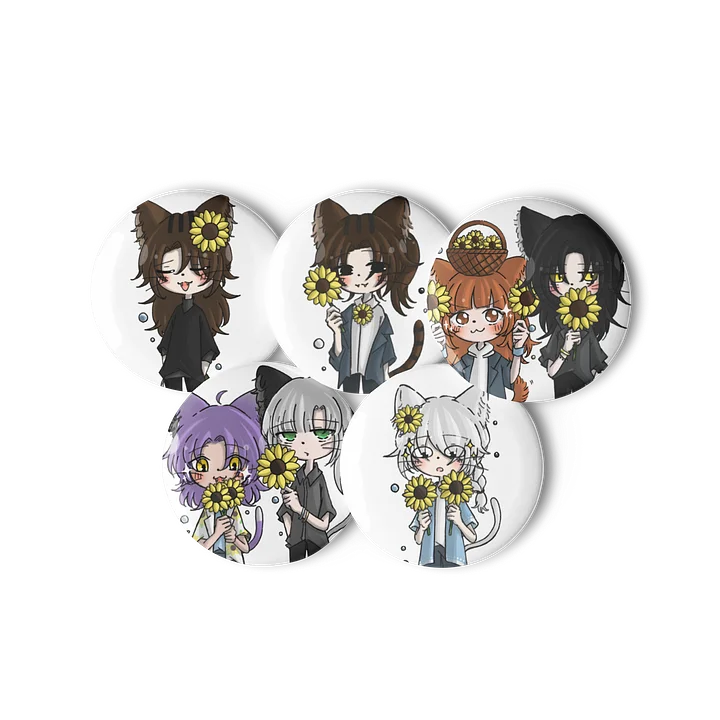 The Neko Band! Summer Pin Badges 🐈 product image (1)