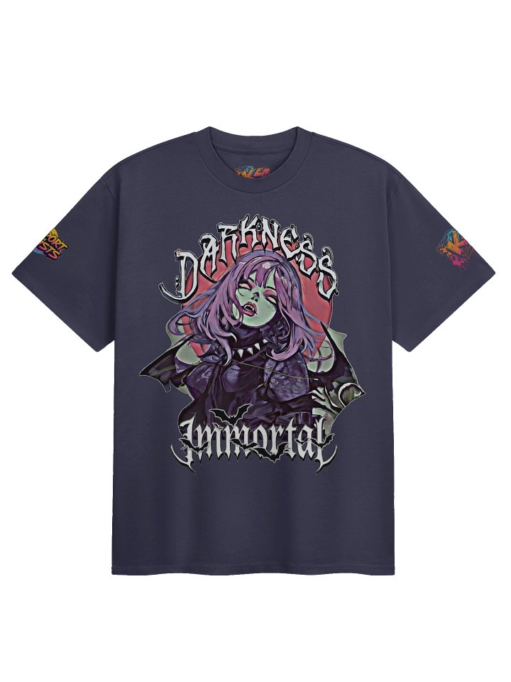 Darkness Goth Girl Super Heavy Weight Lux Cotton T-shirt product image (2)