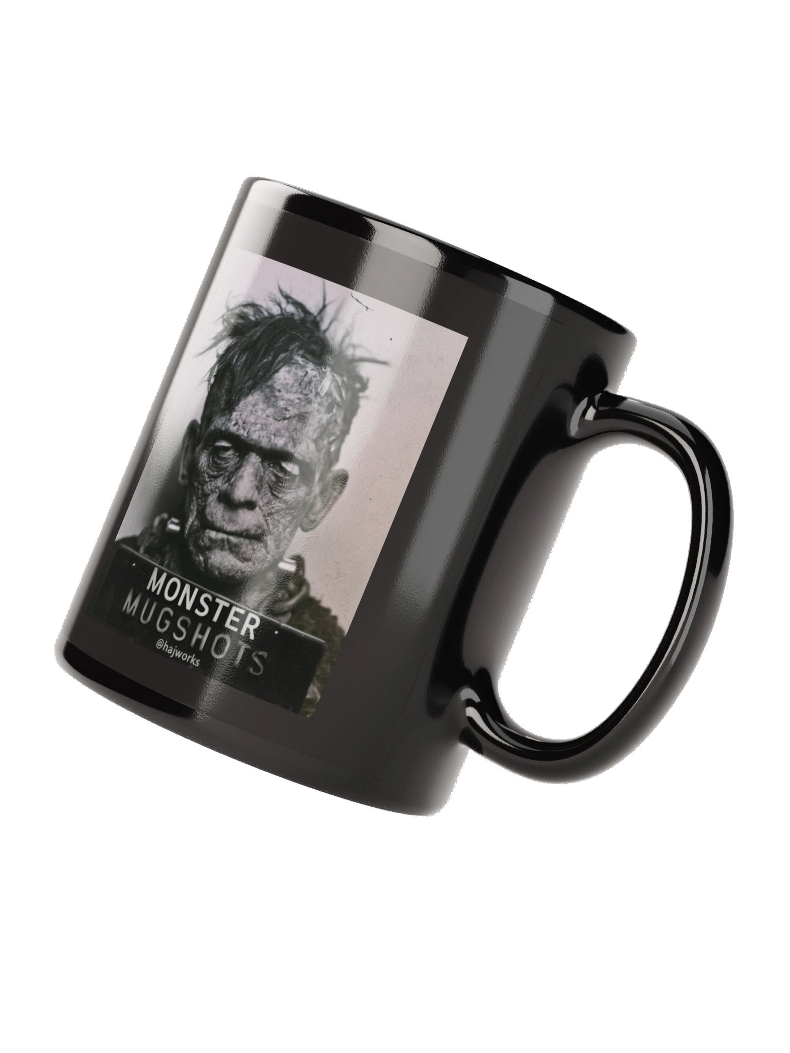 Monster Mugshots No. 001 - Black Ceramic Mug product image (8)