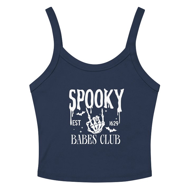 spooky babes club ribbed tank product image (2)