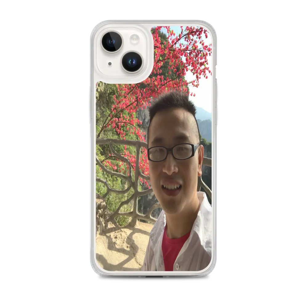 MagSafe® Clear Case for iPhone®: flower and mountain product image (1)