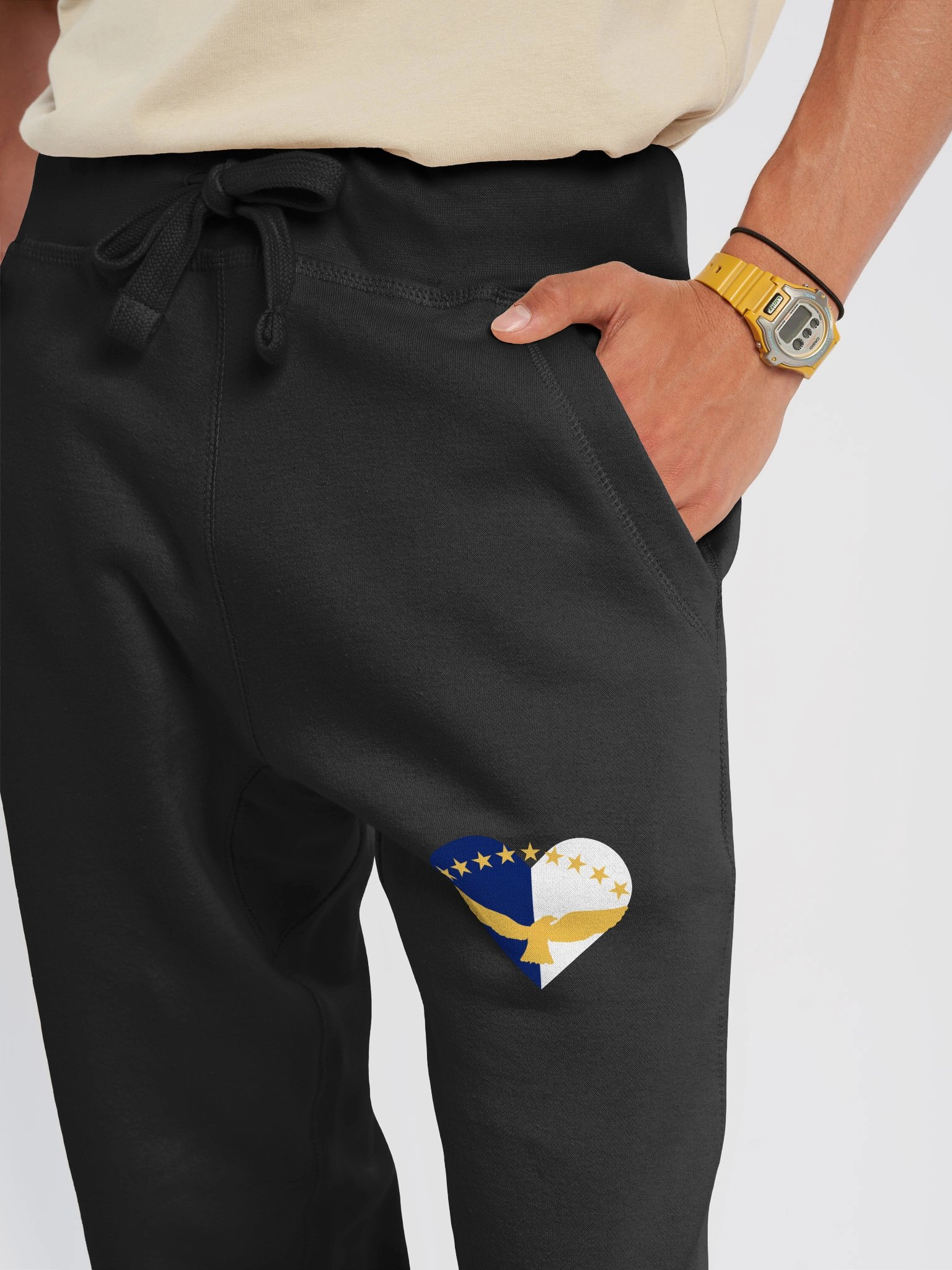 azores flag heart joggers product image (4)
