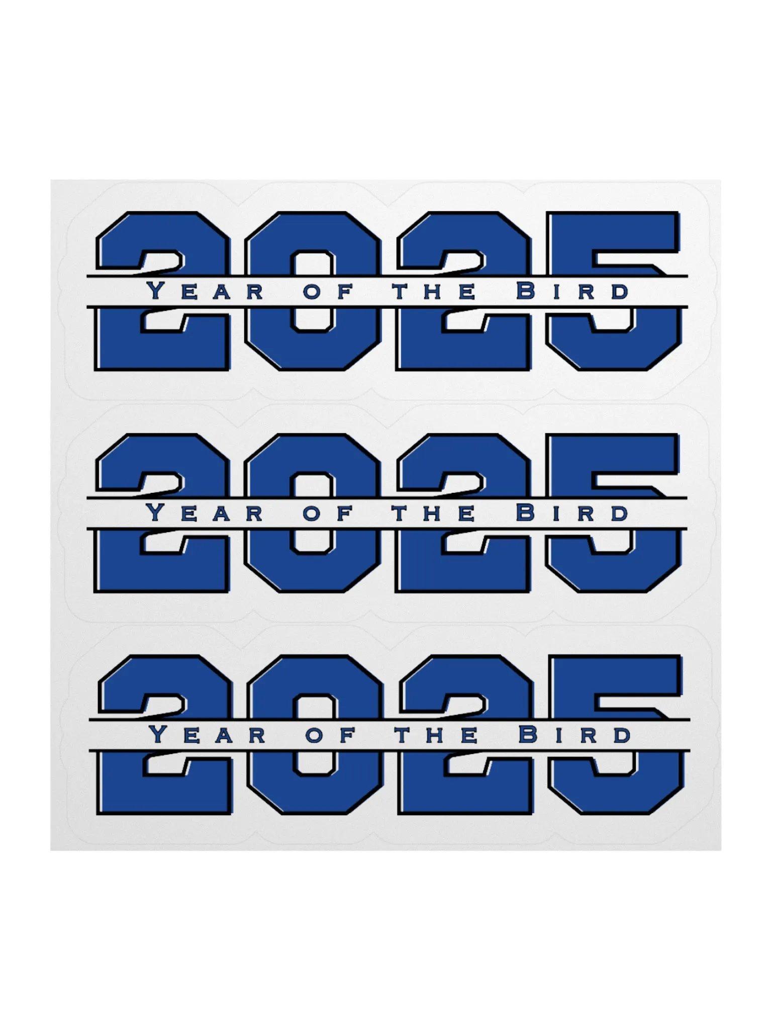 Blue "Year of the Bird" Stickers product image (2)