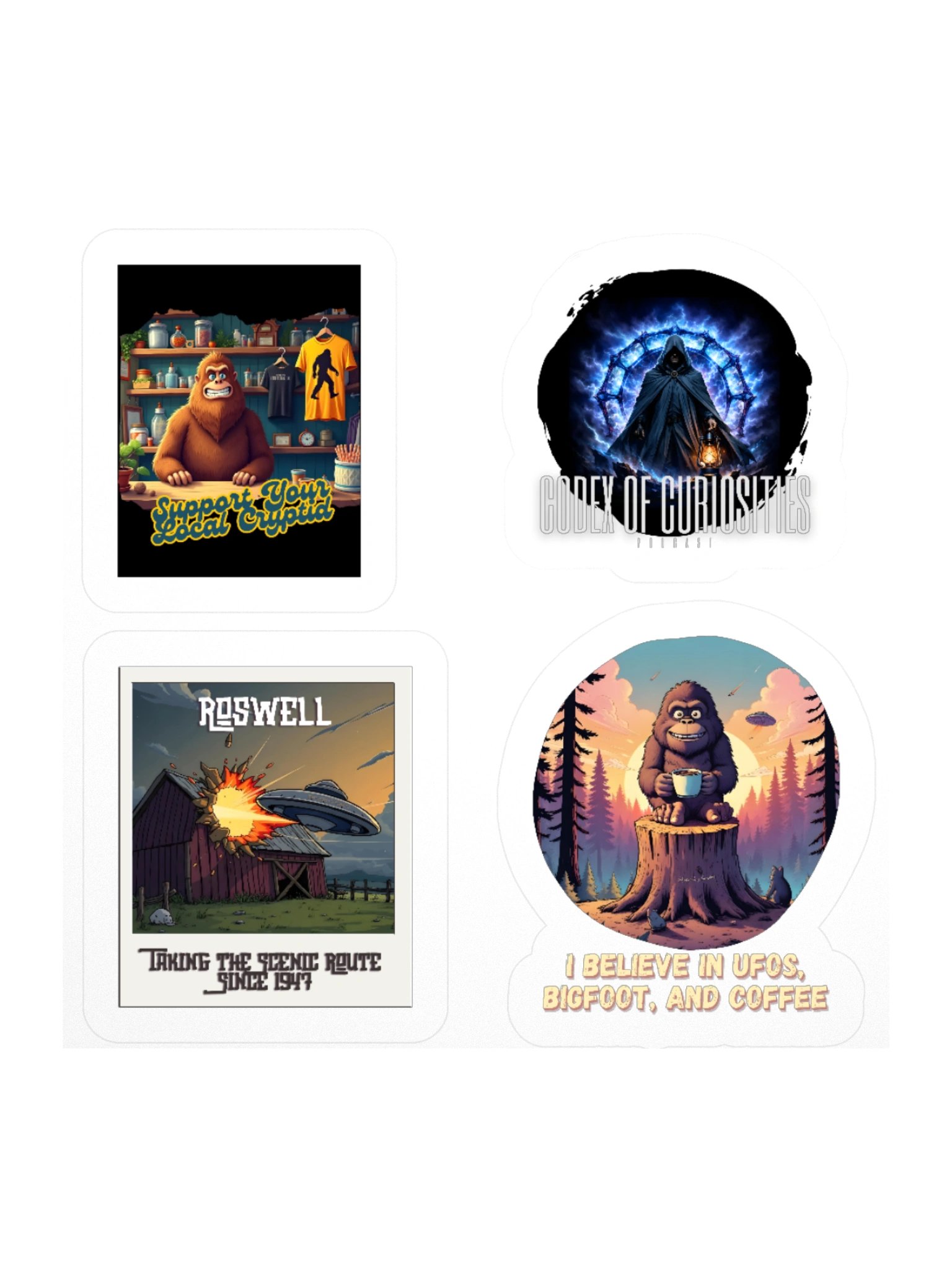 Mystical Cryptid Sticker Collection product image (1)