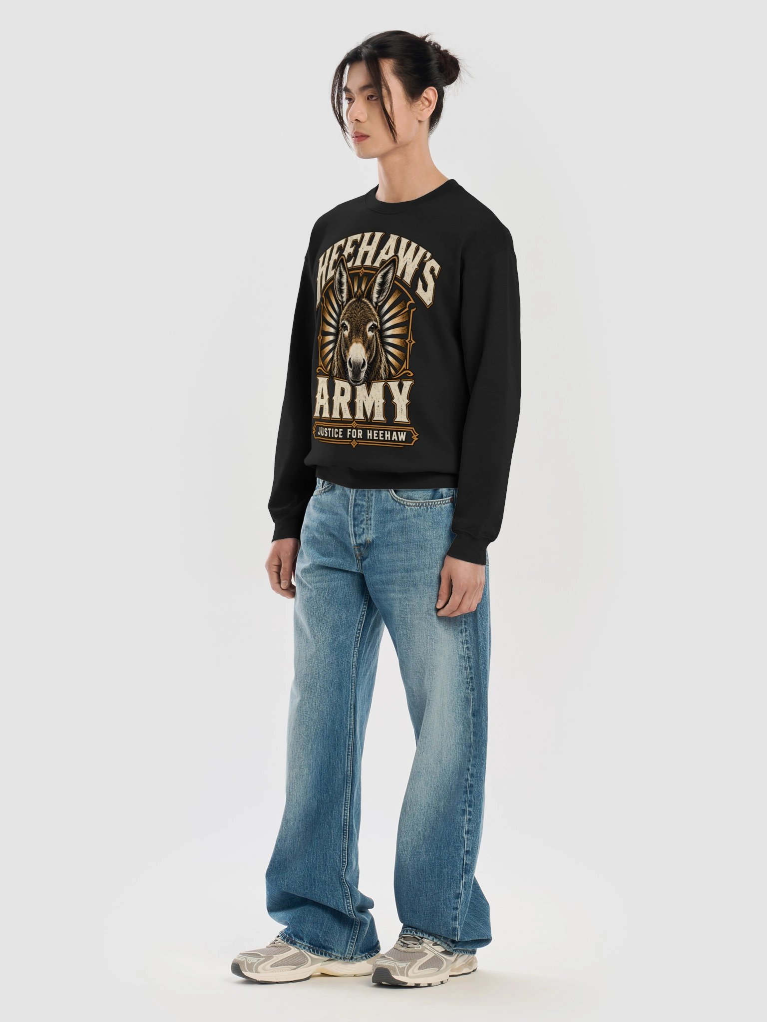 HeeHaw's Army – Memorial Crewneck Sweatshirt 🐴💛 product image (55)