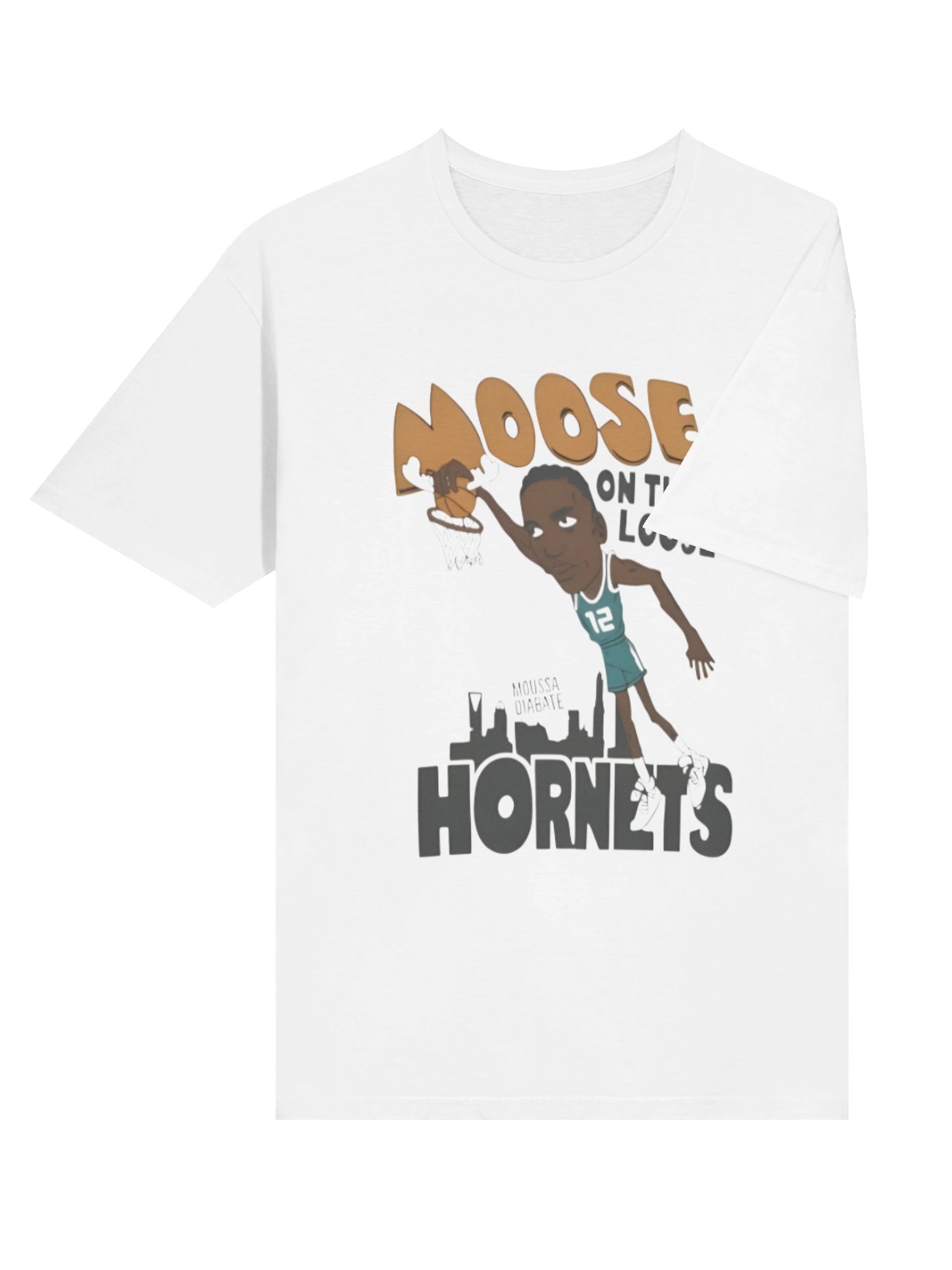 Moose On The Loose Hornets Moussa Diabate Shirt product image (4)