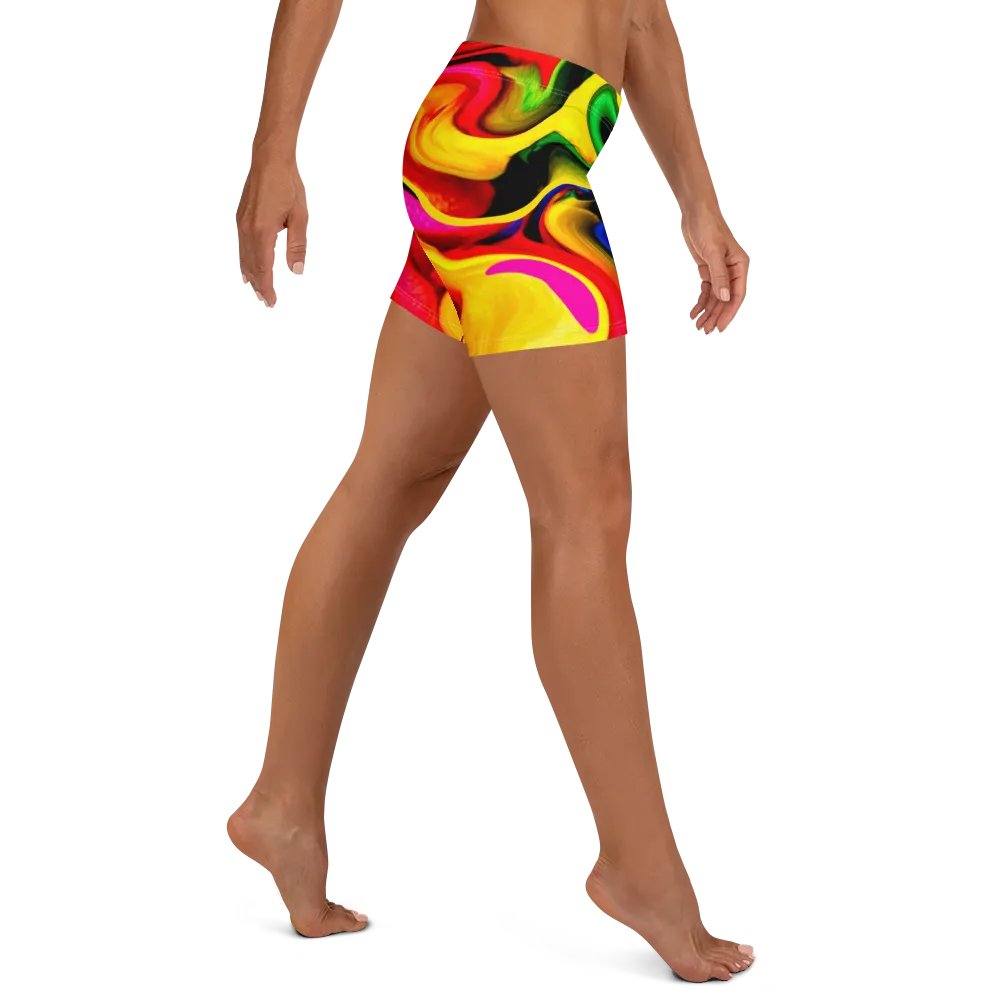 Vibrant Rainbow Patterned Shorts | Bold & Colorful Shorts for Everyday Use product image (5)