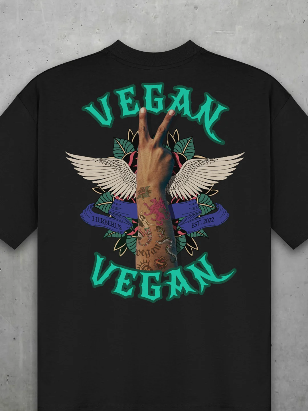 Vegan Tattoo Oversized Tee product image (1)