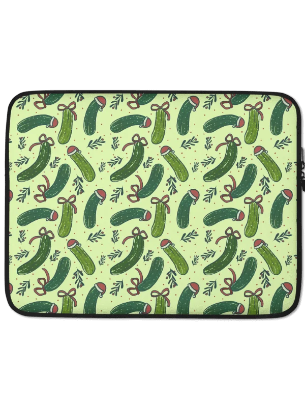 Christmas Dill Pickles Pattern Laptop Sleeve product image (3)