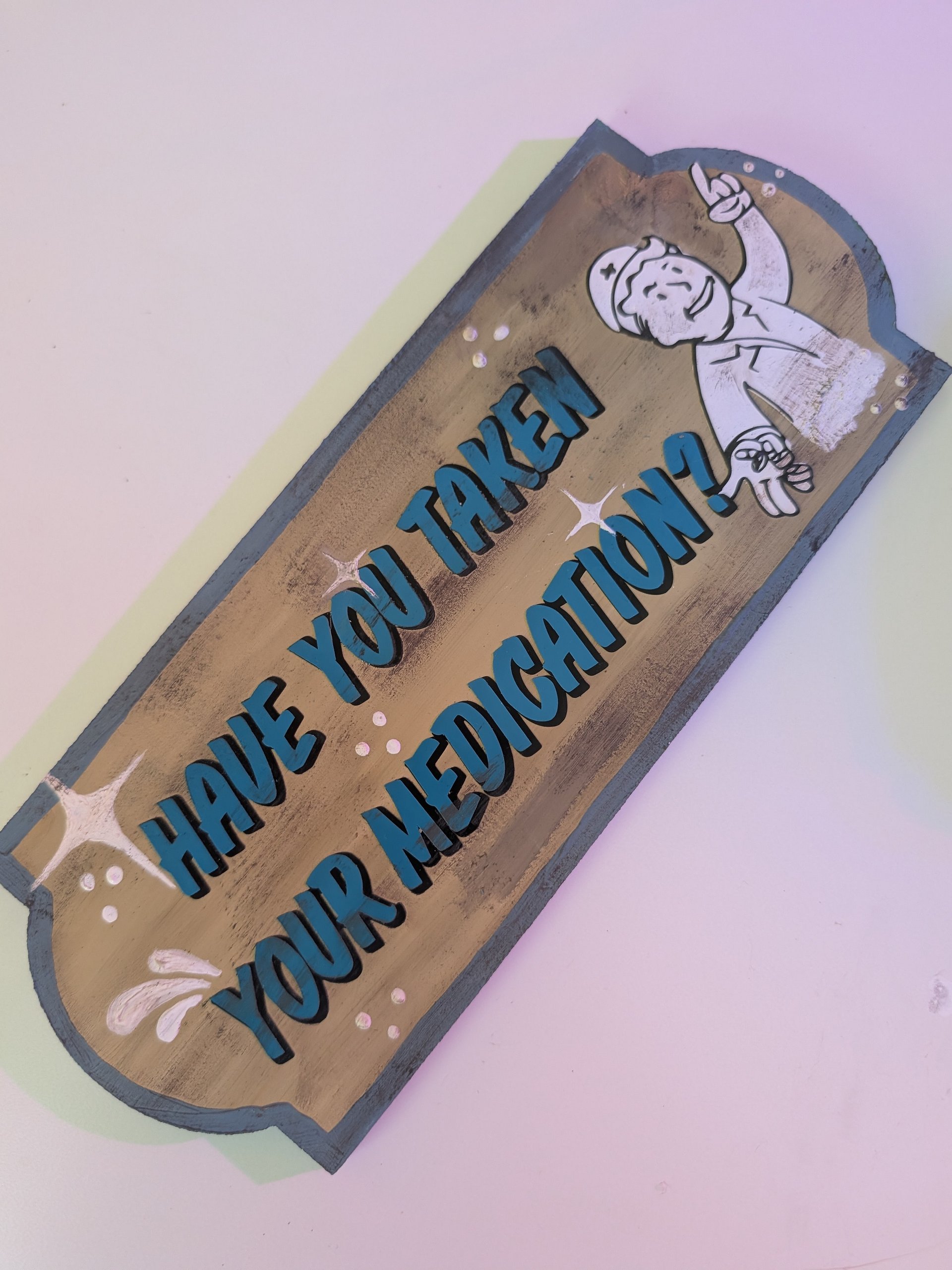 Fallout Medication Wall Sign product image (1)
