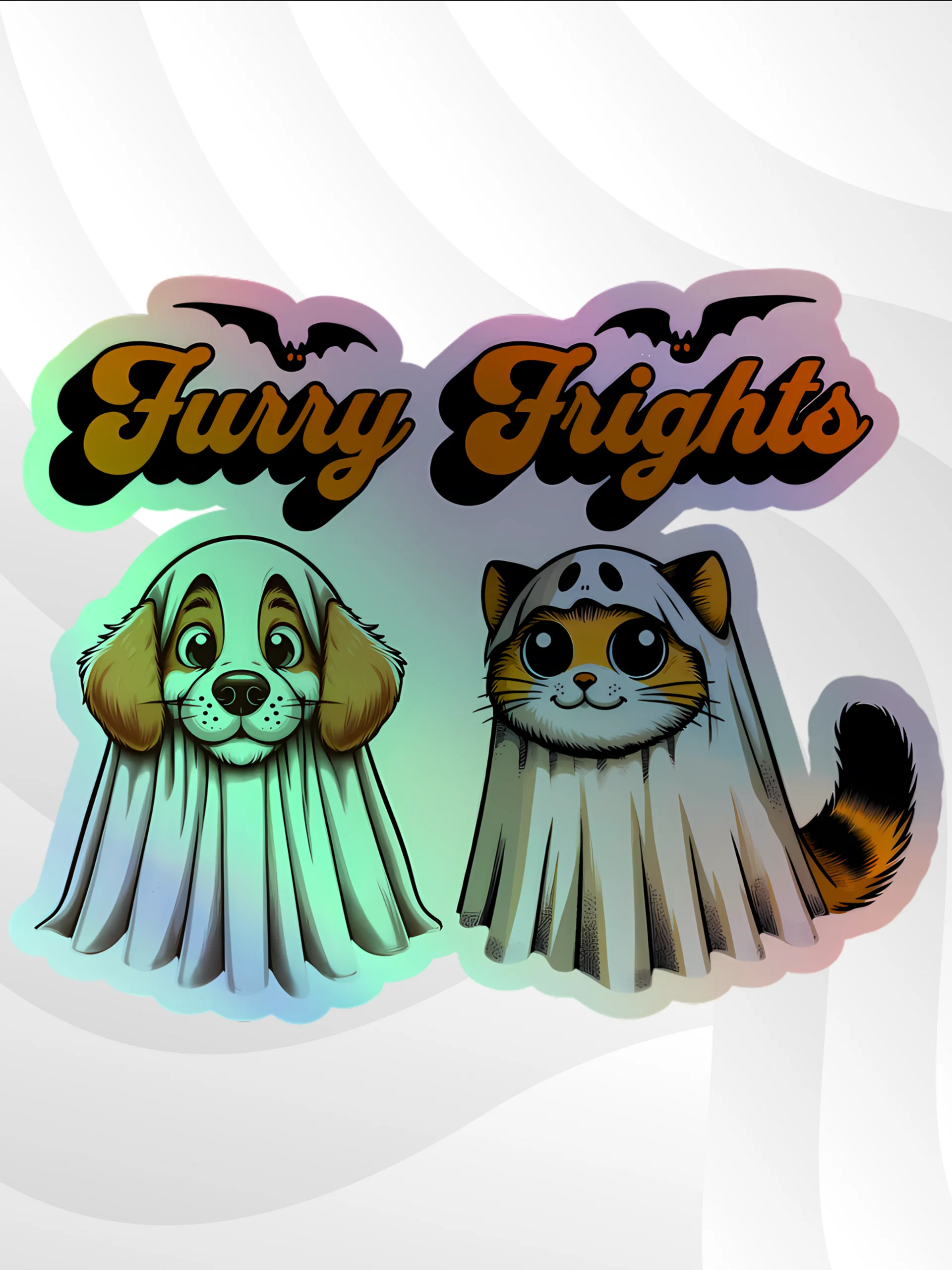 "FURRY FRIGHTS" / HOLOGRAPHIC STICKER product image (1)