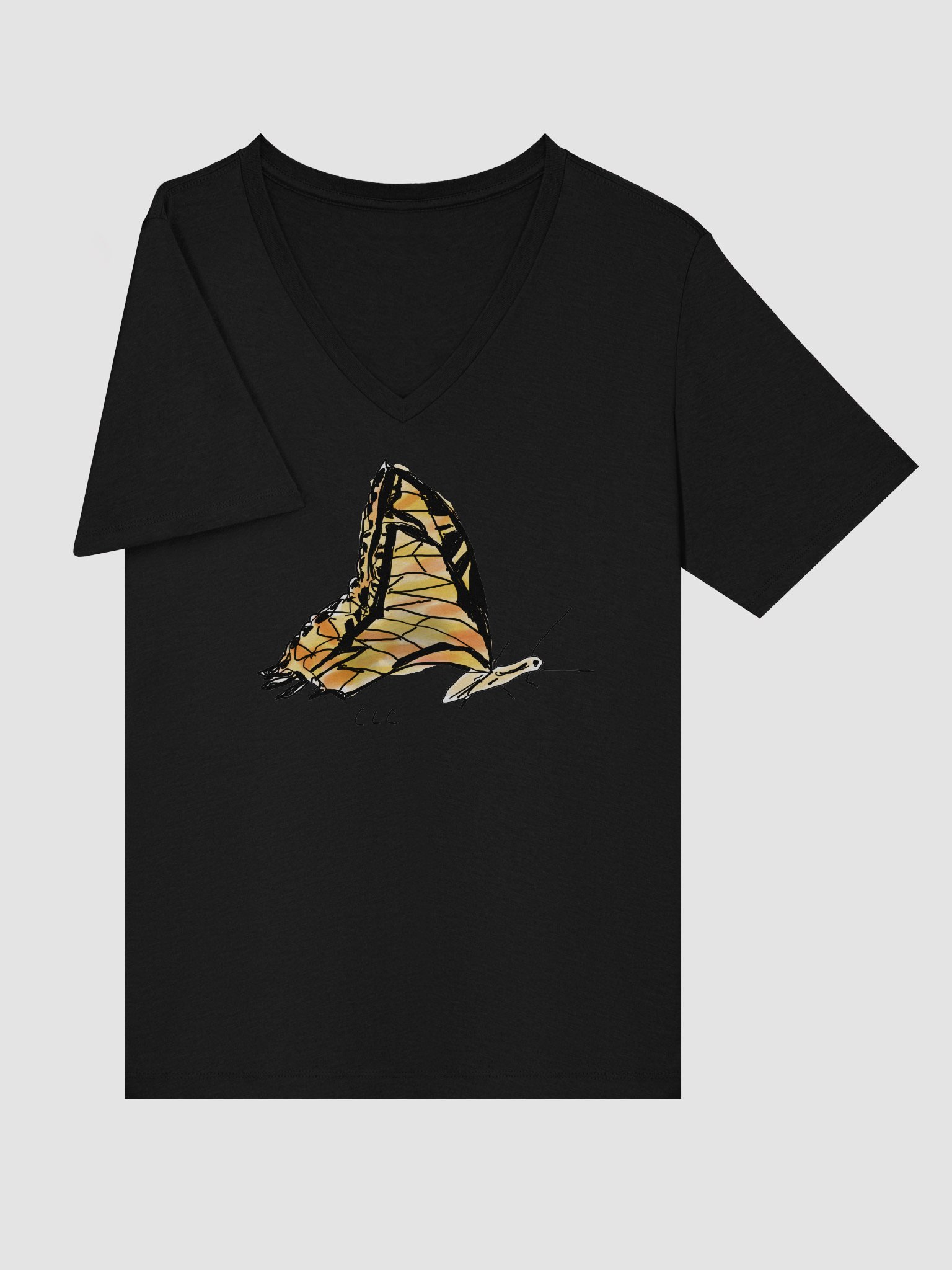 Butterfly Relaxed V-Neck Tee product image (26)