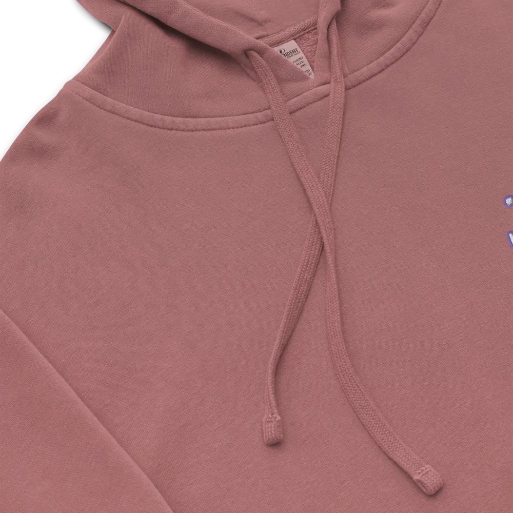 *not* mentally linear (L.C. purple bubble design 2) embroidered pigment hoodie product image (8)
