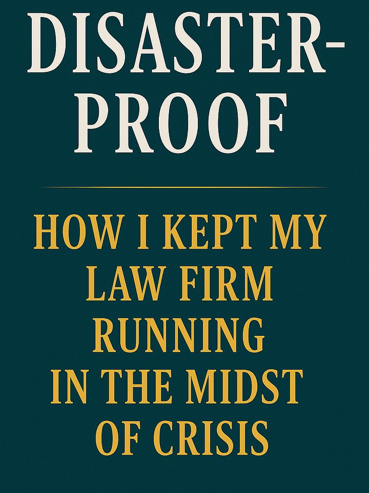 Disaster-Proof: How I Built a Law Practice That Didn’t Break When Life Did product image (1)