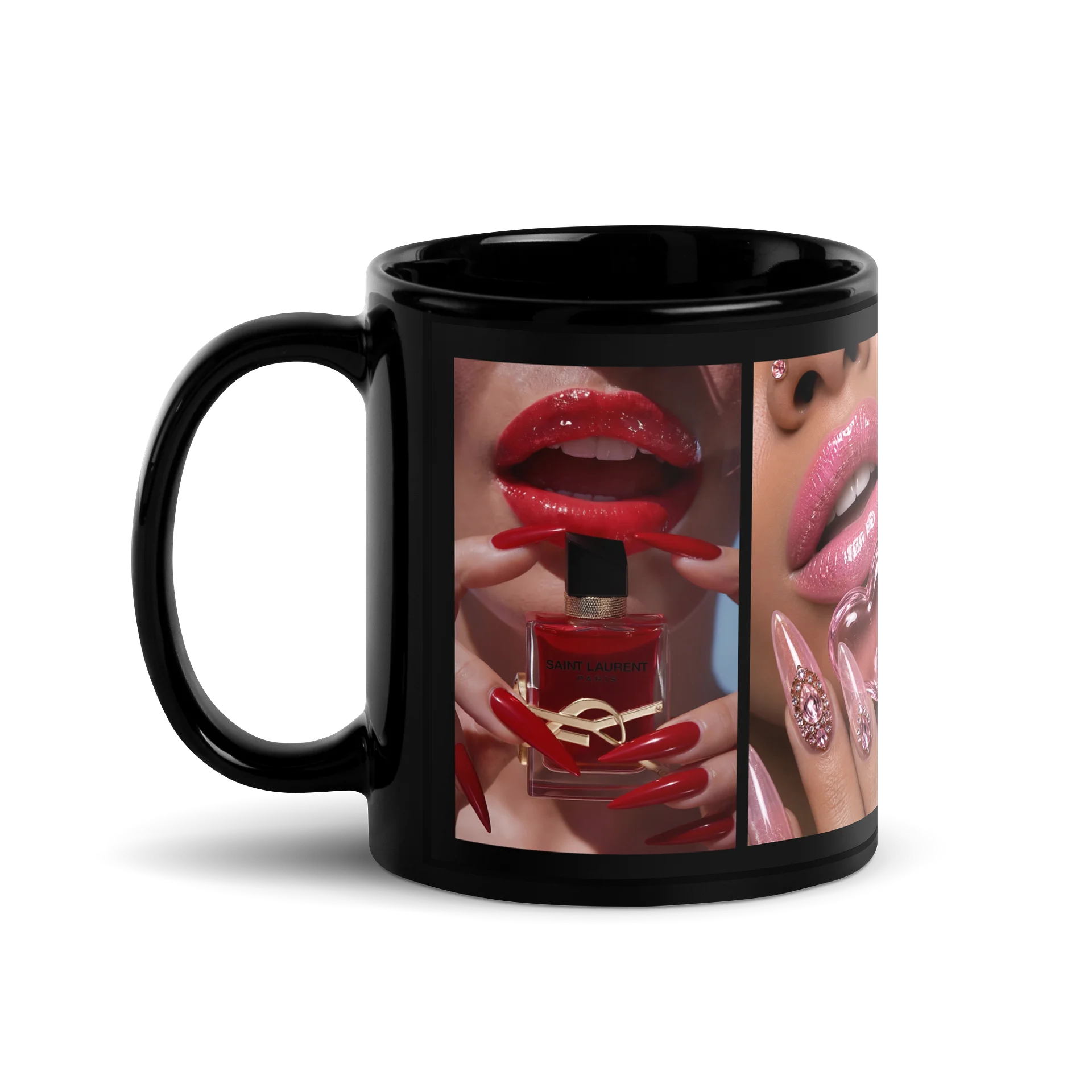 Glam Beauty Collage Glossy Mug product image (1)