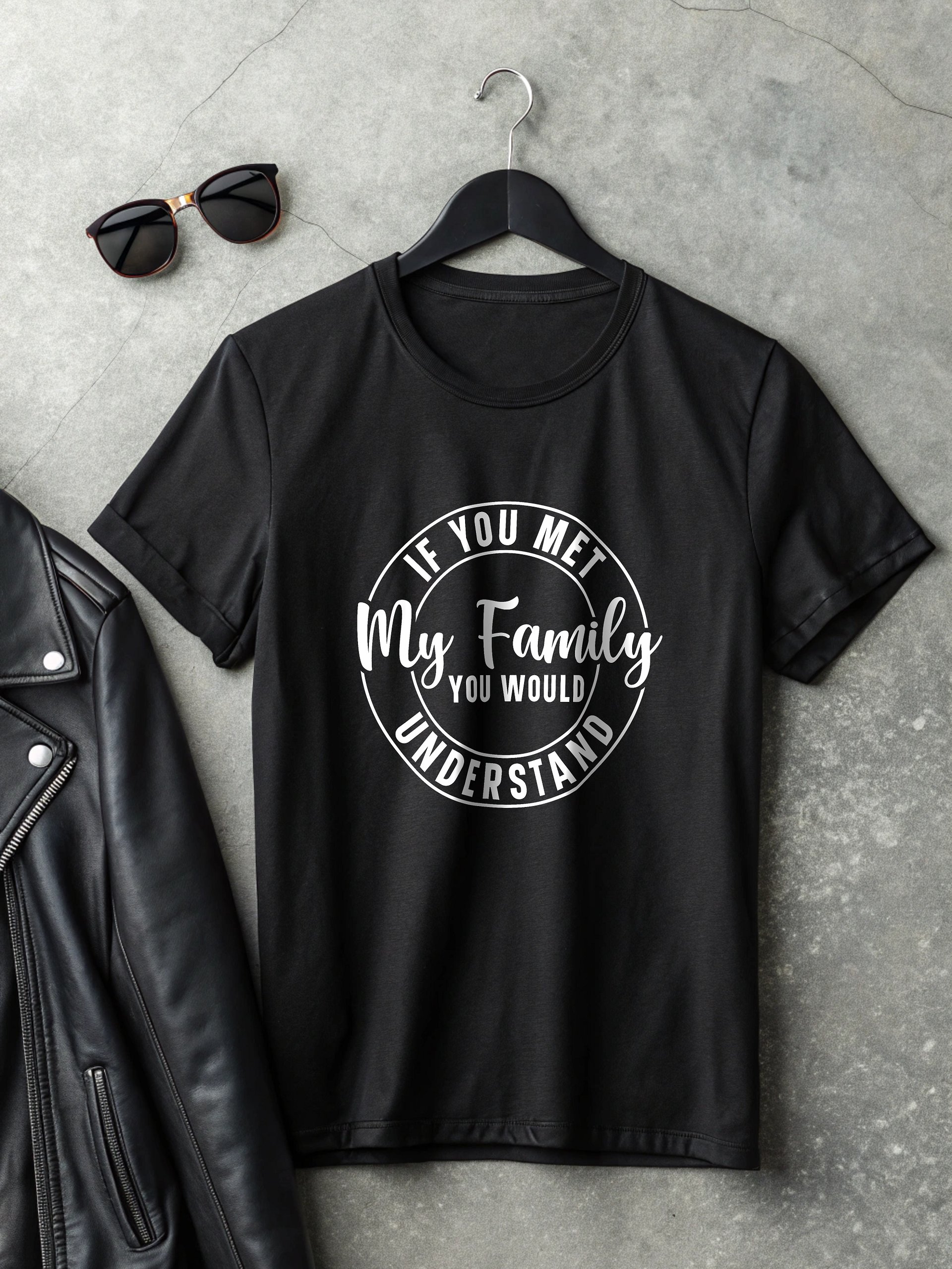 If You Met My Family You Would Understand Women's Black T-Shirt product image (2)