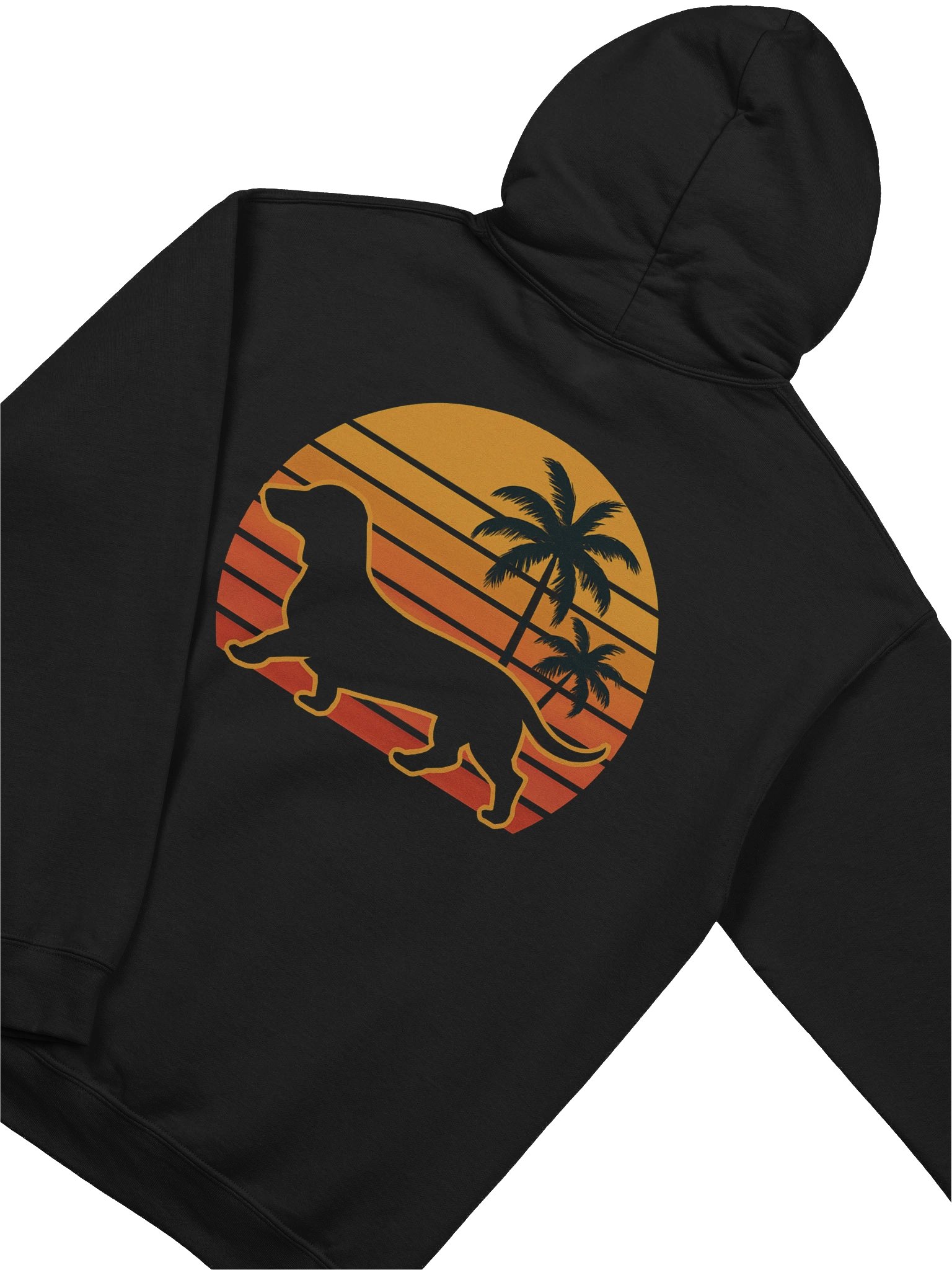 Retro Sunset Wiener Dachshund Hoodie product image (4)