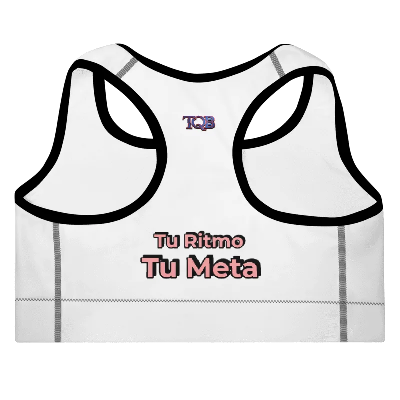 Tu Ritmo Tu Meta — Padded Sports Bra Tranquilo Quieto Brand product image (9)