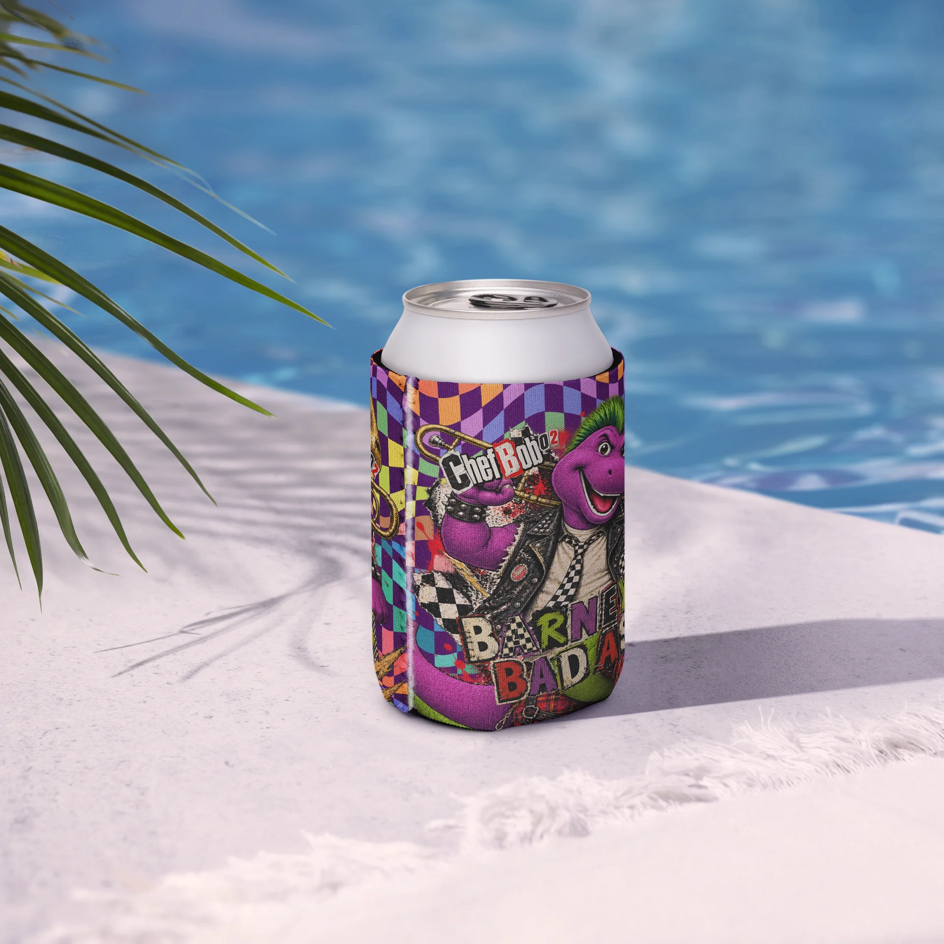 CB02 - Barney Bad Ass - Can Coozie product image (7)
