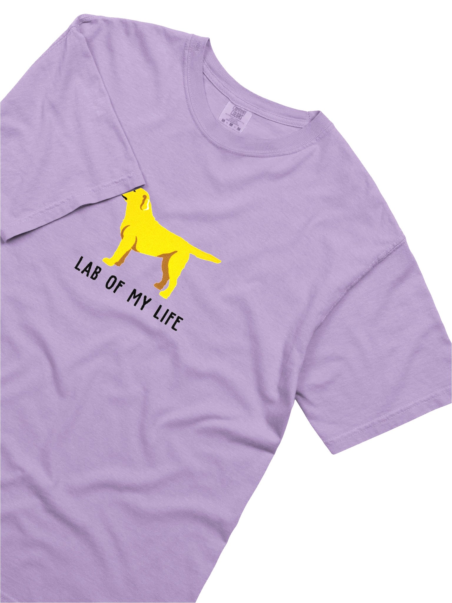 Lab of My Life T-Shirt(Embroidered) of a Labrador Retriever(Yellow 2) product image (8)