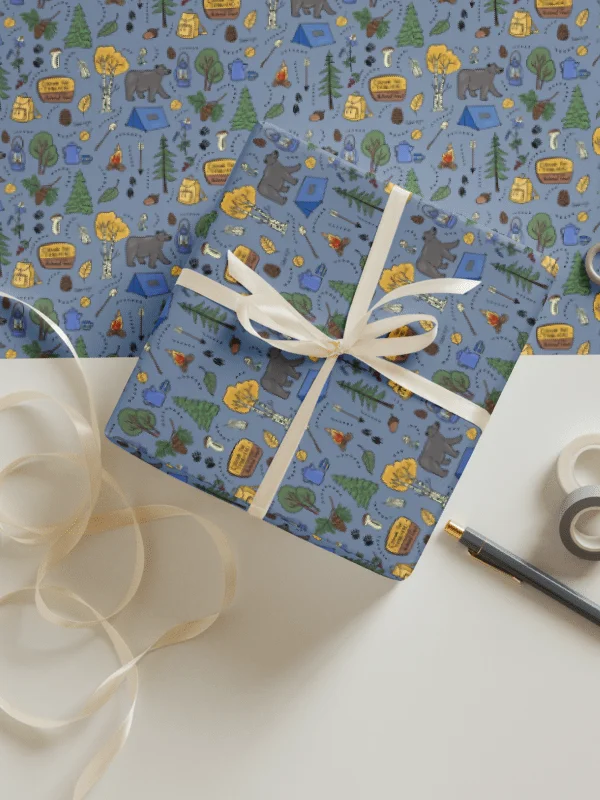 Colorado Trail Adventure in blue Wrapping Paper Set product image (1)