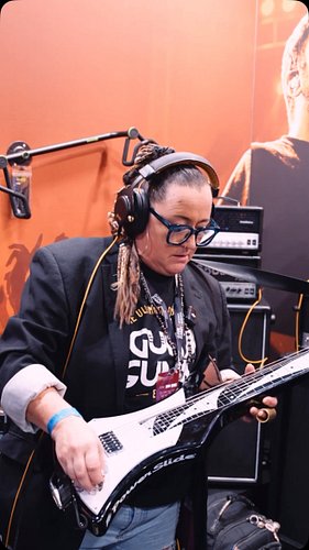 Did I fan boy a bit? Maybe. Catch our full interview with the legendary Sarah Jory at @peaveyelectronics guitar summit on You...