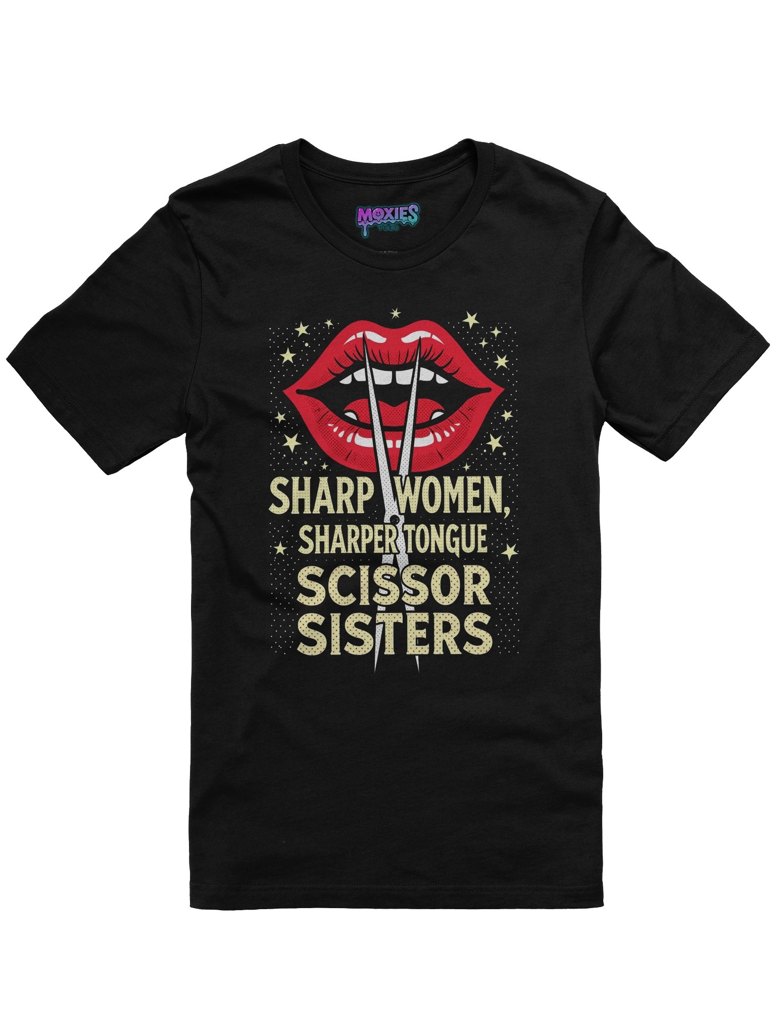 “Sharp Women, Sharper Tongue” Tee 💄✂️ | Scissor Sisters | Bella+Canvas Supersoft Unisex Shirt product image (3)