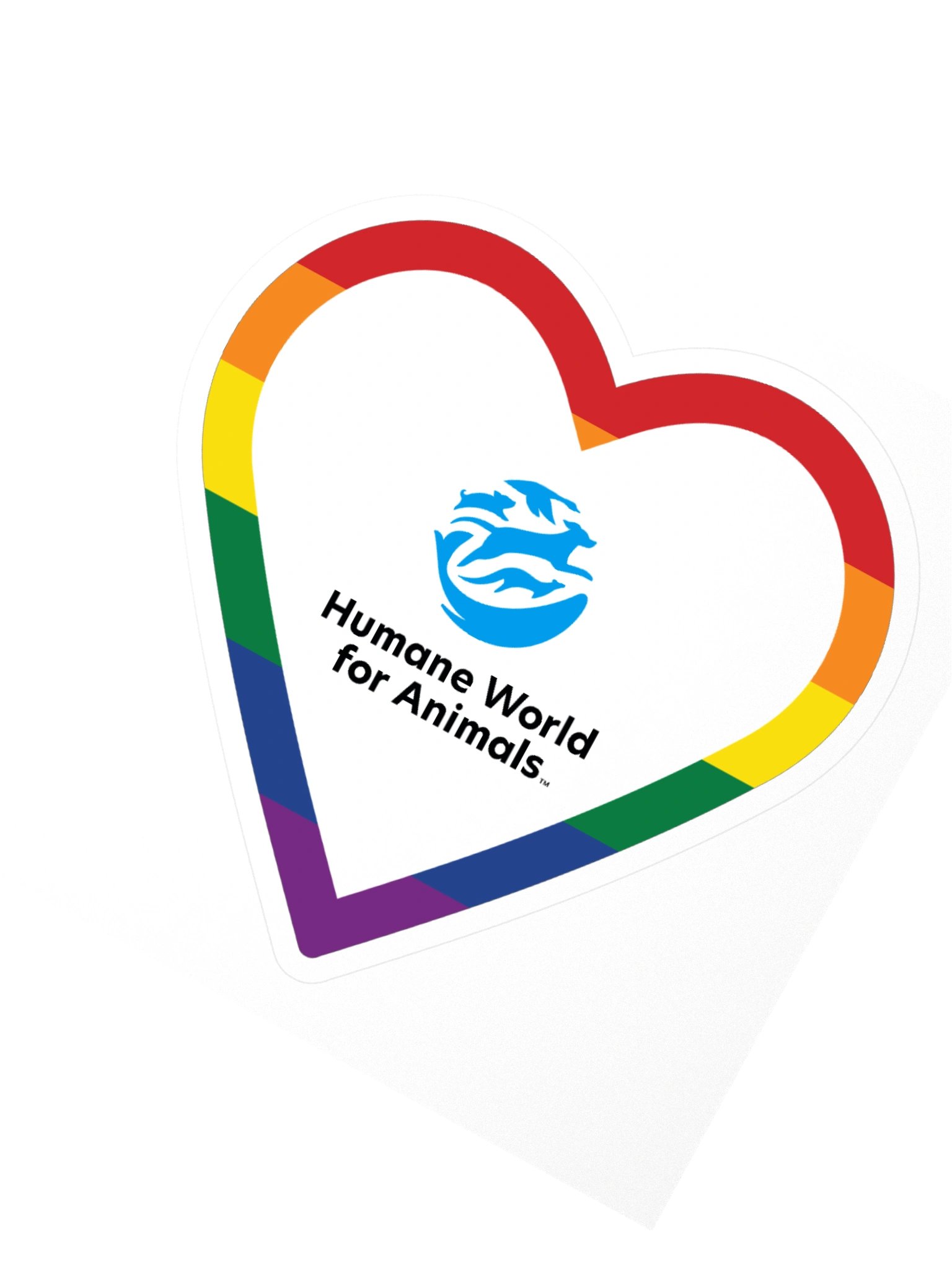 Rainbow heart logo - Sticker product image (3)