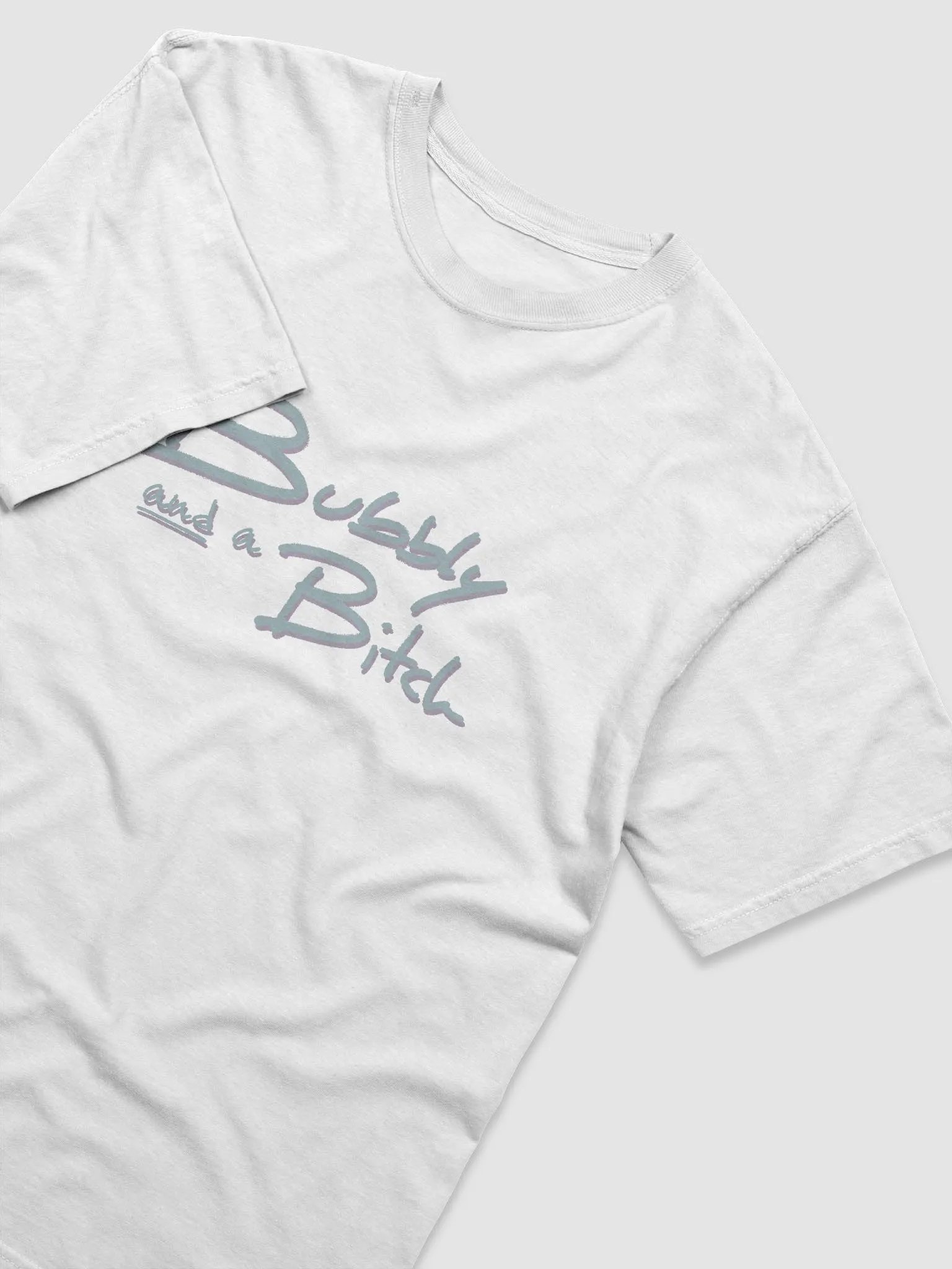 Bubbly and a B*tch (cotton candy shadow design) garment-dyed tee product image (1)