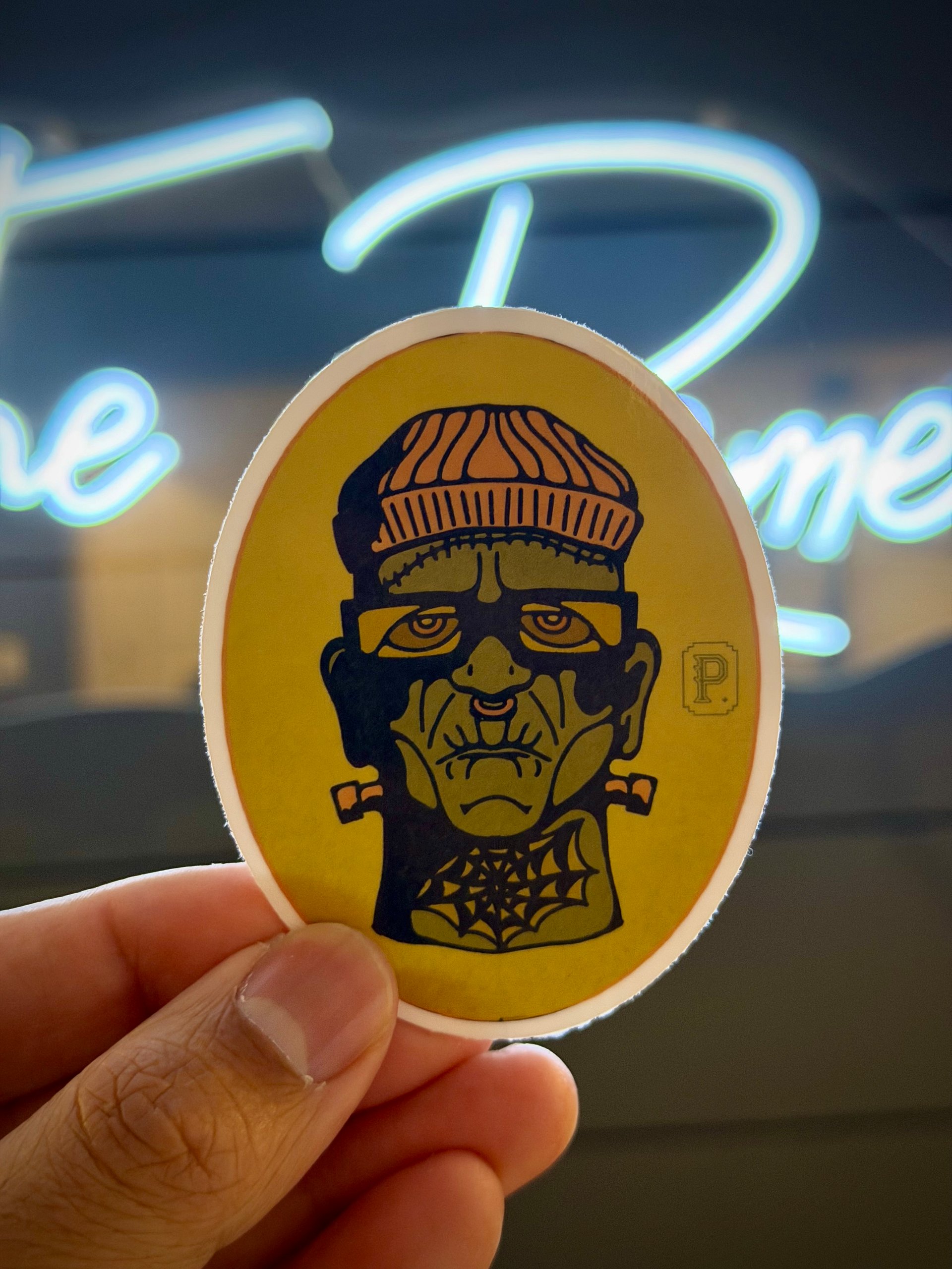 Hipster Frankenstein Sticker product image (2)