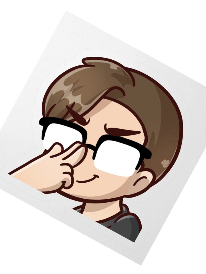 CrimsonStrife :Smirk: Emote Sticker product image (2)