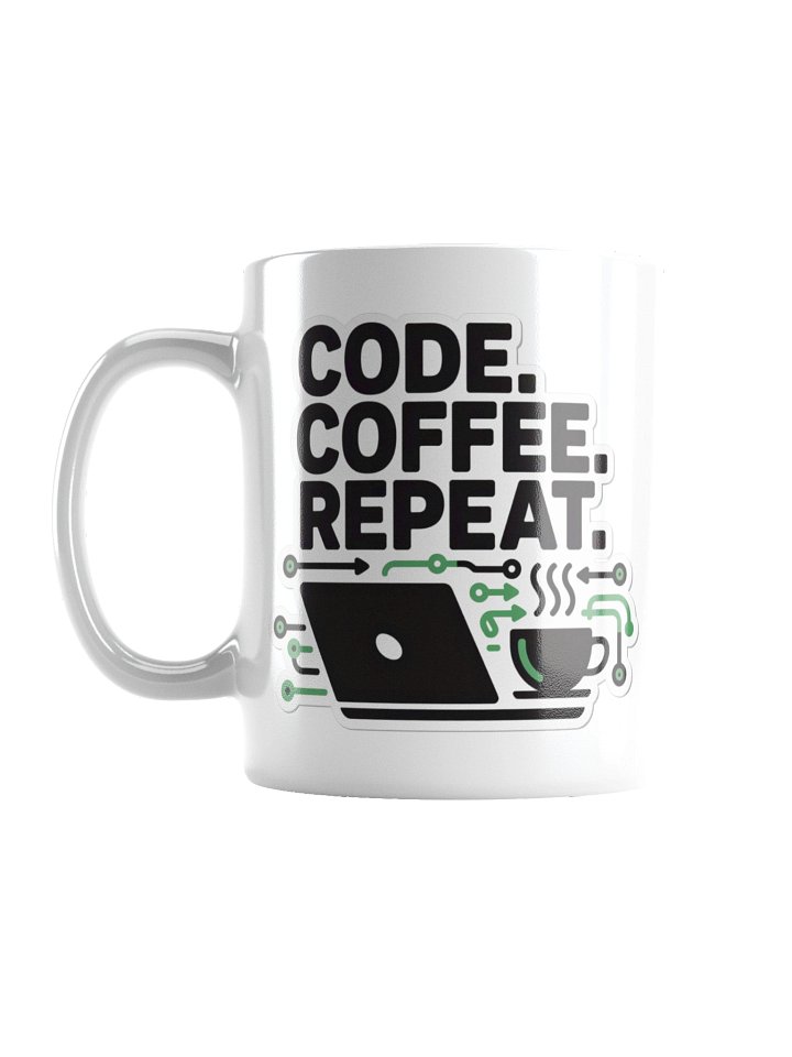Code Coffee Repeat Programmer Mug – Developer’s Daily Routine product image (3)