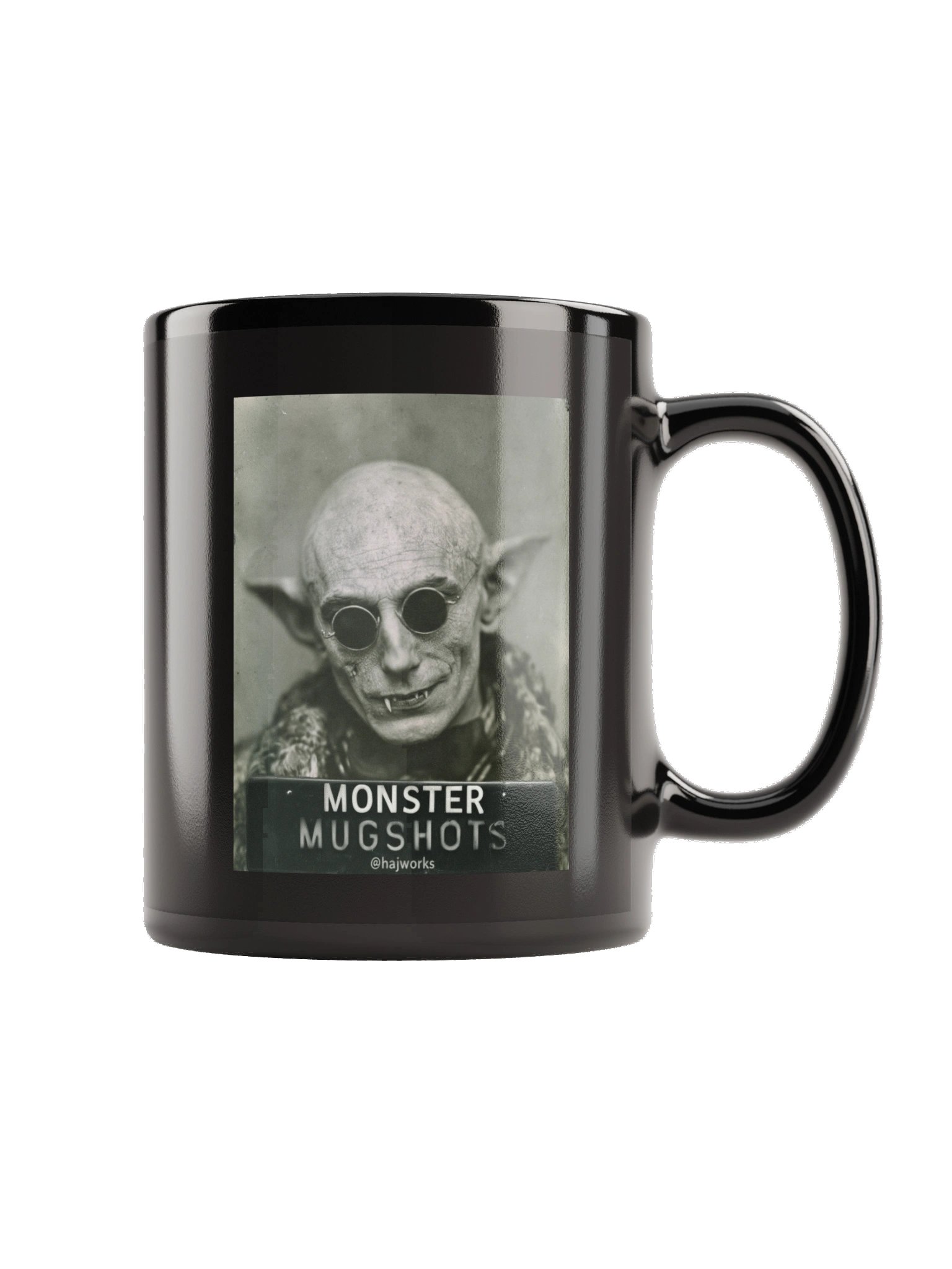 Monster Mugshots No. 002 - Black Ceramic Mug product image (3)
