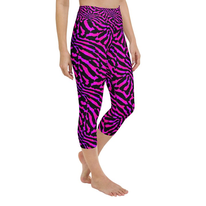 Purple Zebra Capri Leggings product image (2)