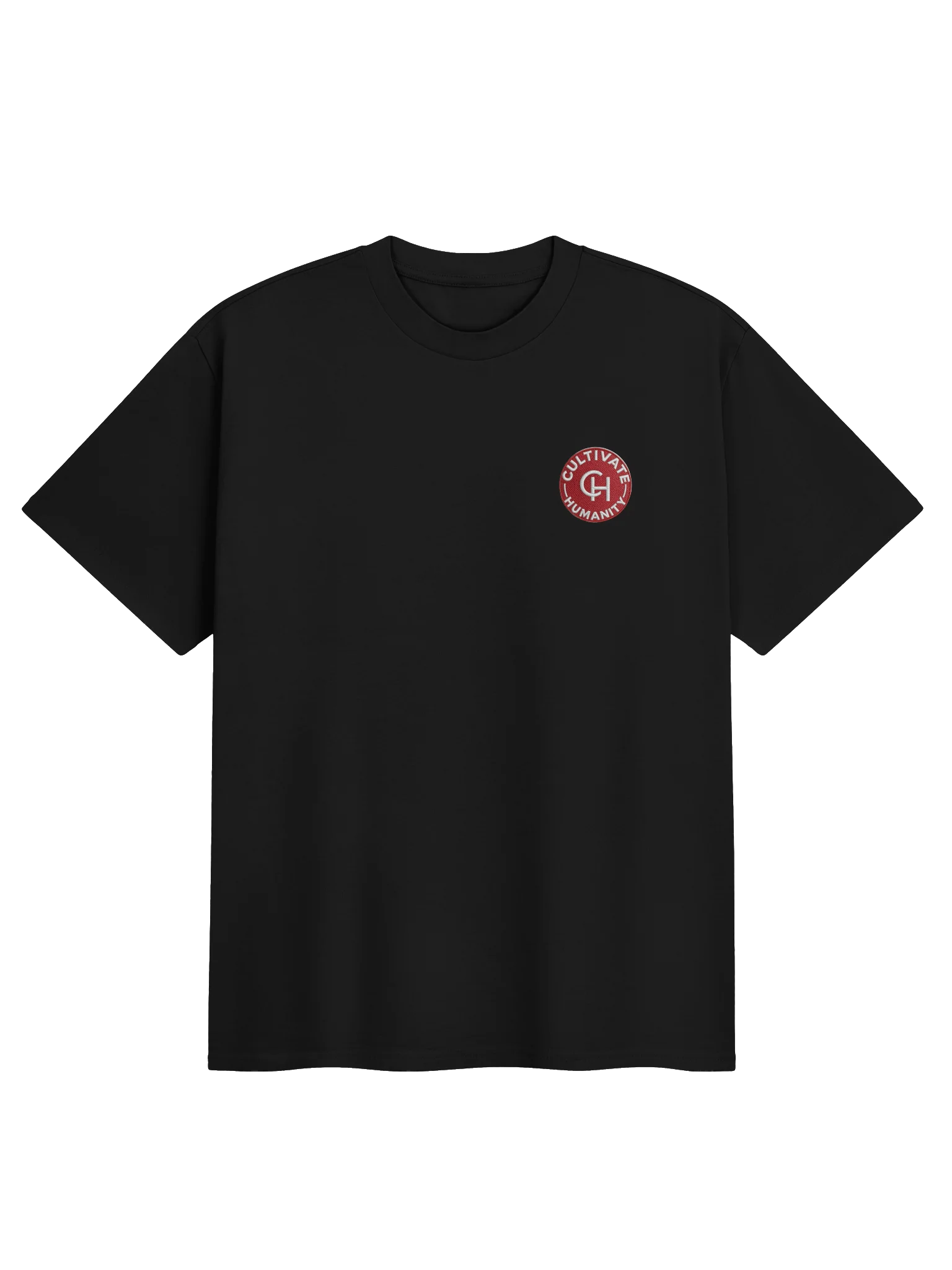 Classi Cultivate Badge Tee- Red and Grey product image (2)