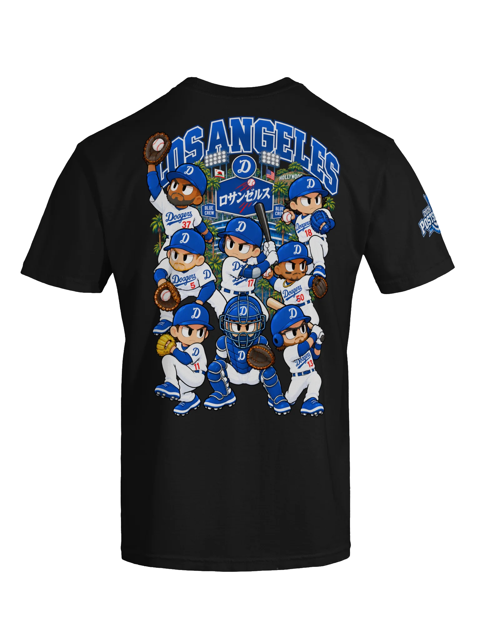 Los Angeles Baseball 2026 "Postseason" Animated Player Back Print T-Shirt product image (11)