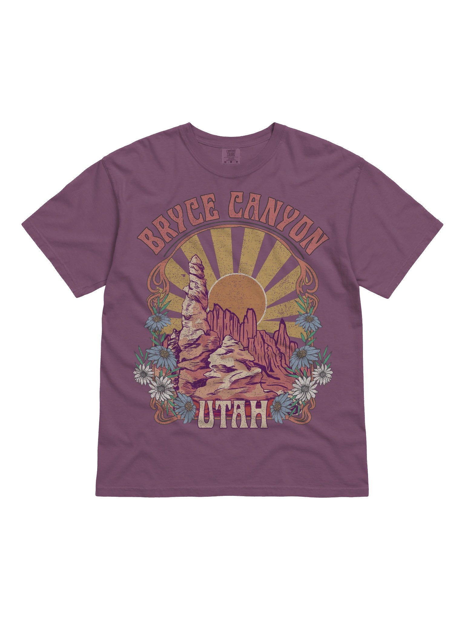 Bryce Canyon Utah Shirt – Vintage Hoodoo Rock Formation Retro Sunset Travel Tee product image (4)