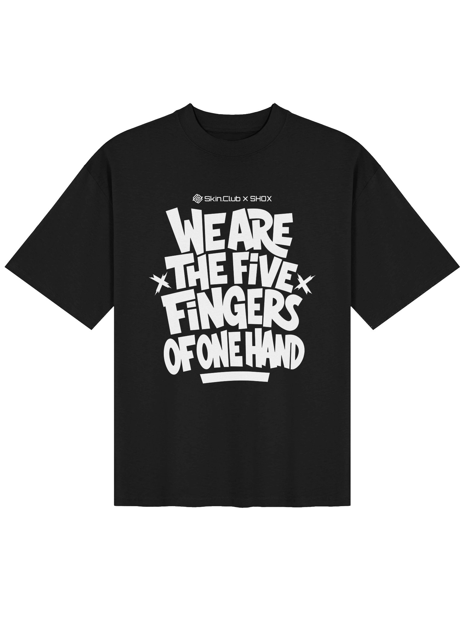 shox x Skin.Club lmtd edition oversized T-Shirt - Black product image (1)