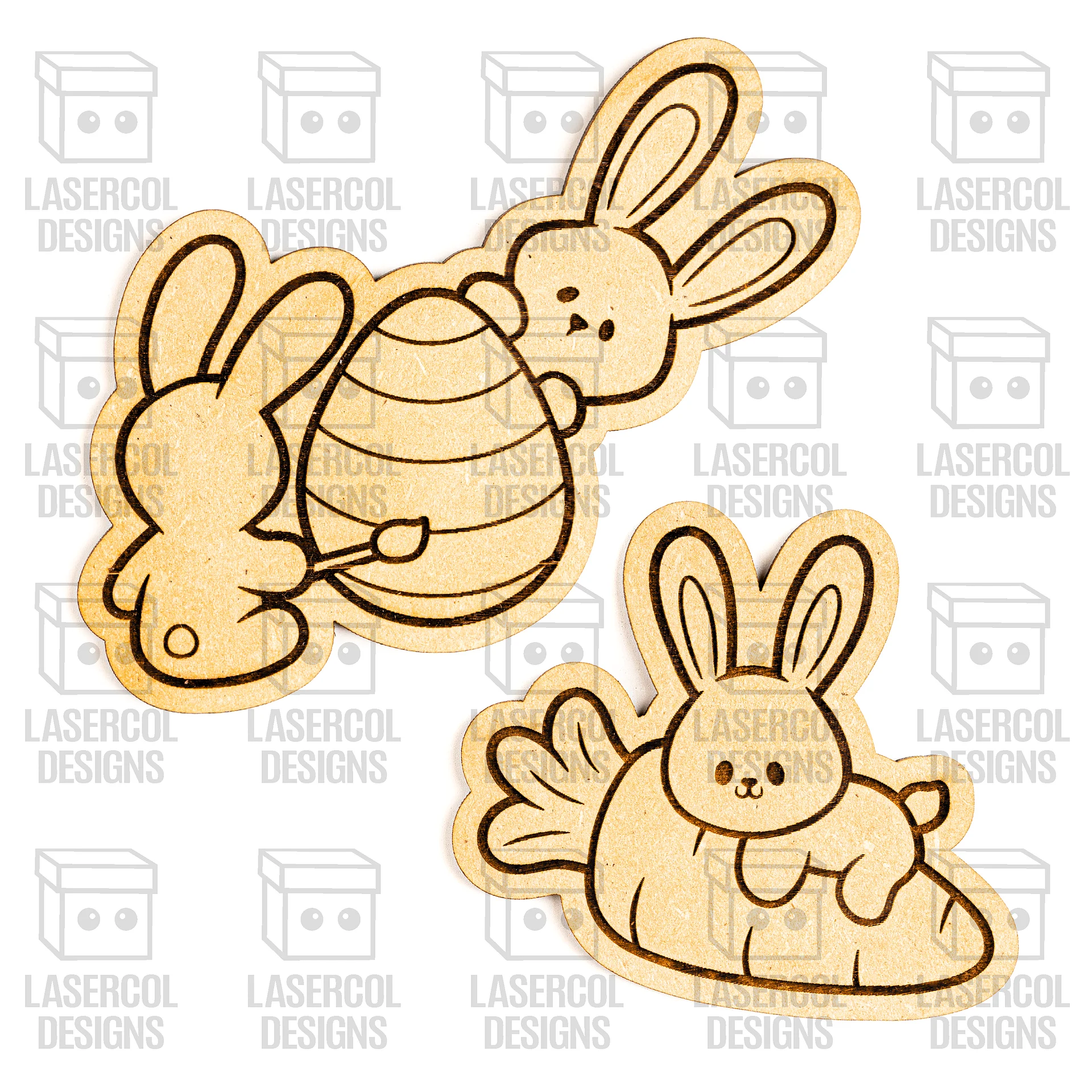 Easter Bunny DIY Paint Kit Set 8 V2- Laser Cut Files product image (9)