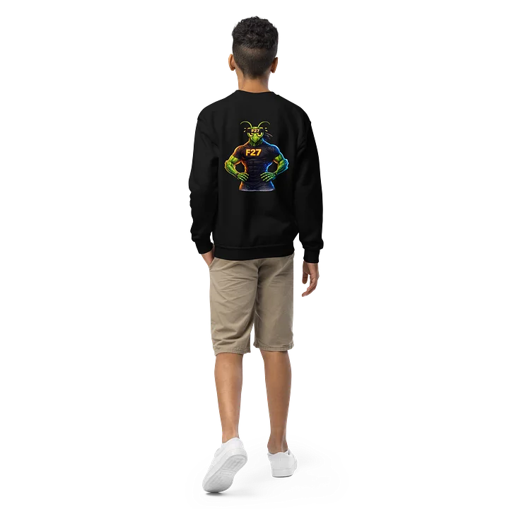 F27 Mantis Strength Youth Crew Neck Sweatshirt – Built for Focus by FayzieBobs product image (2)