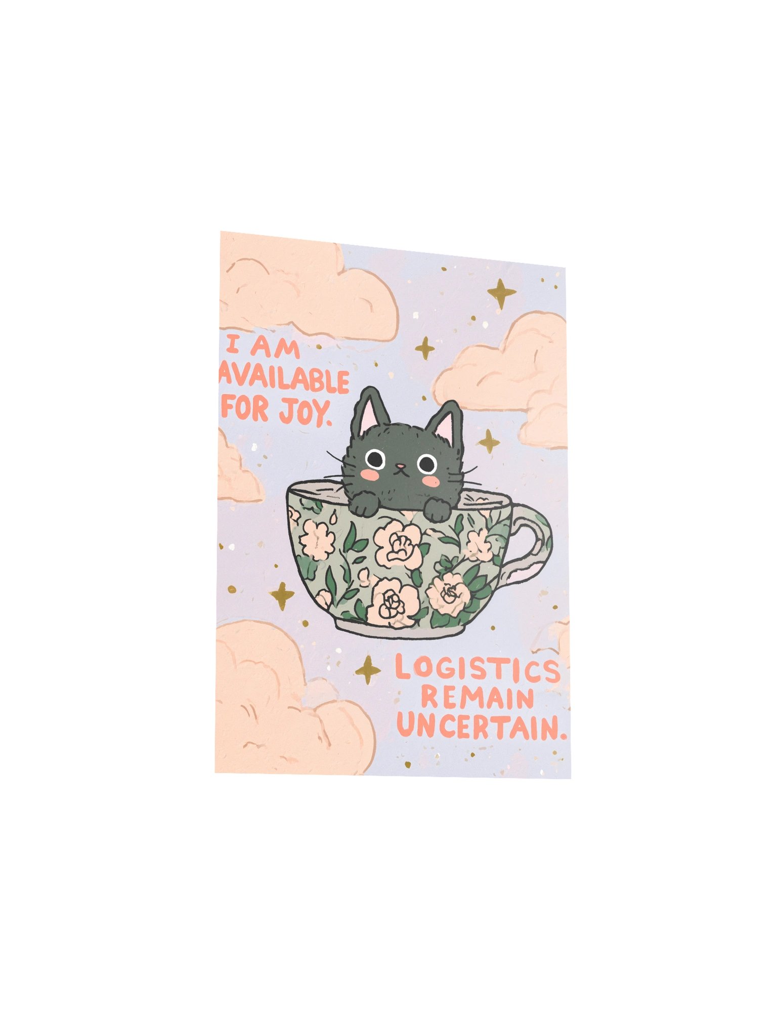 Joyful Cat Teacup Poster product image (15)