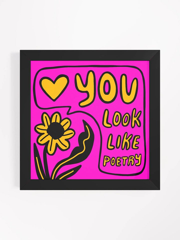 Like Poetry Framed Art Print product image (1)