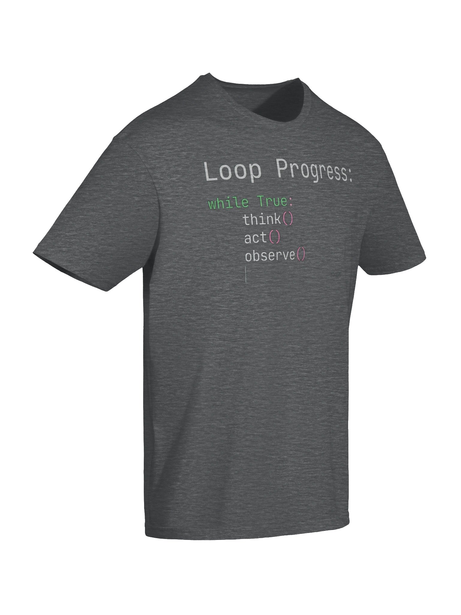 Loop Progress T-Shirt | AI Agent Infinite Loop Coding Meme Shirt product image (92)