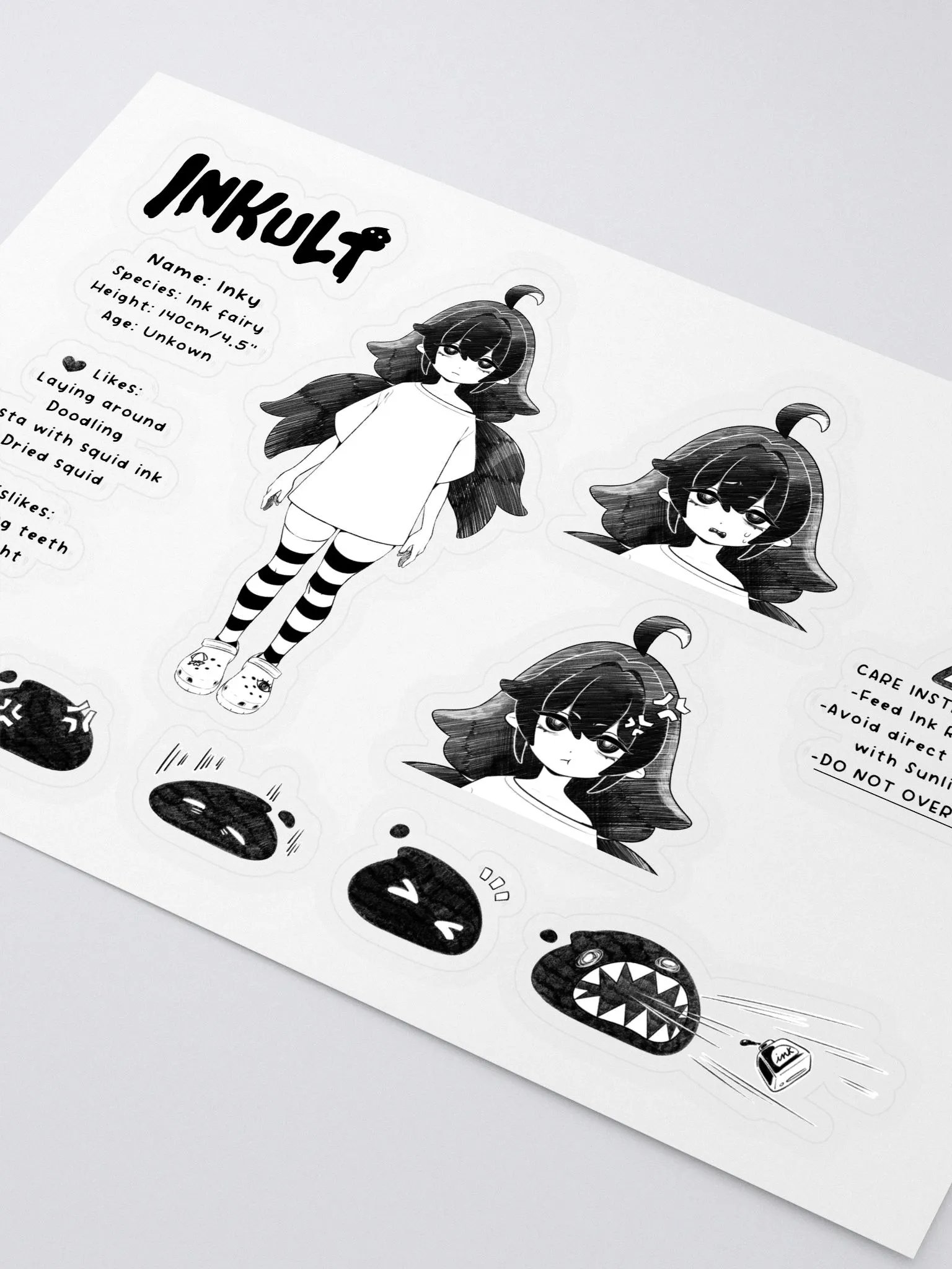 Inky Sticker Sheet product image (1)