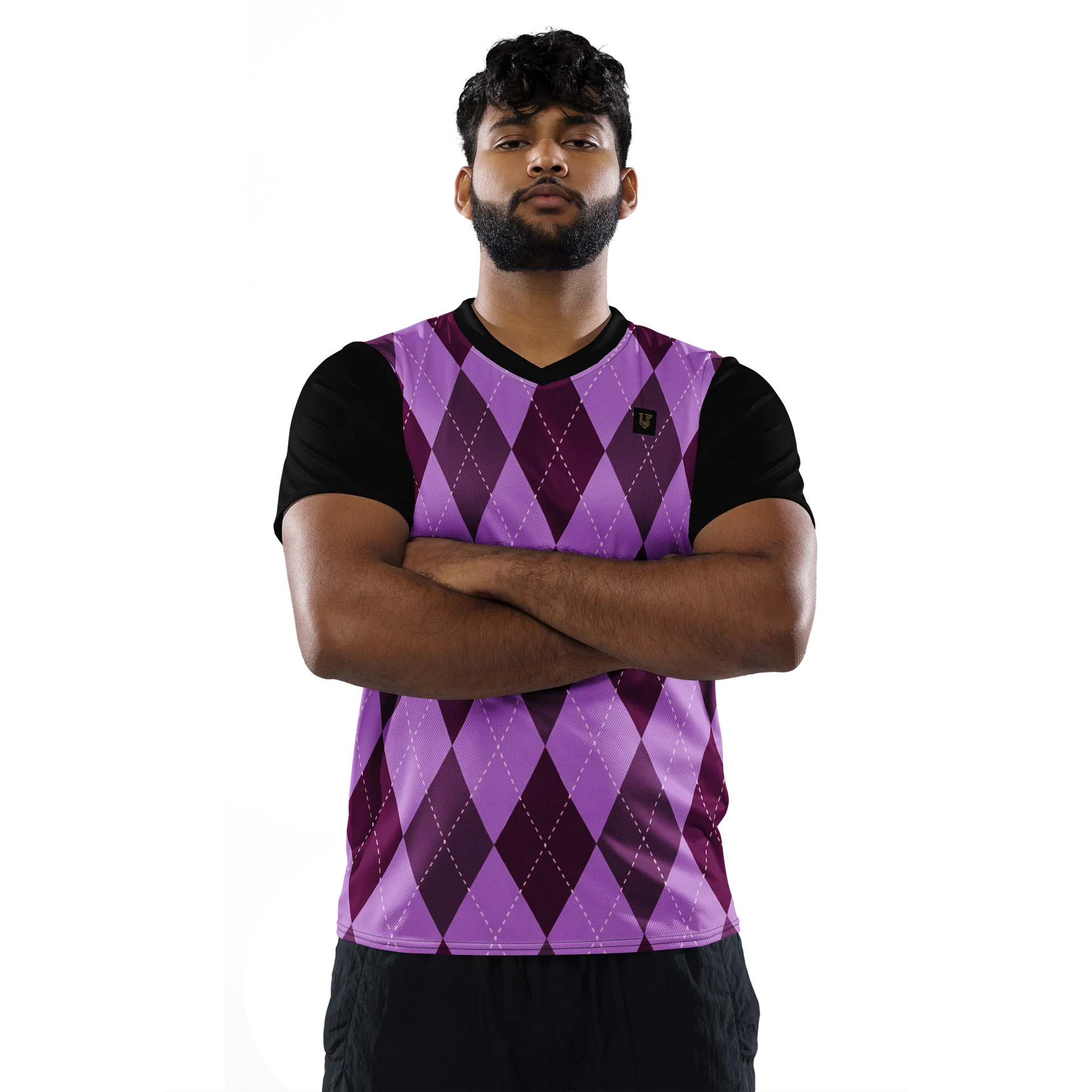 Lafate Store Designer Shirt Purple Pattern- Tiger Back product image (3)