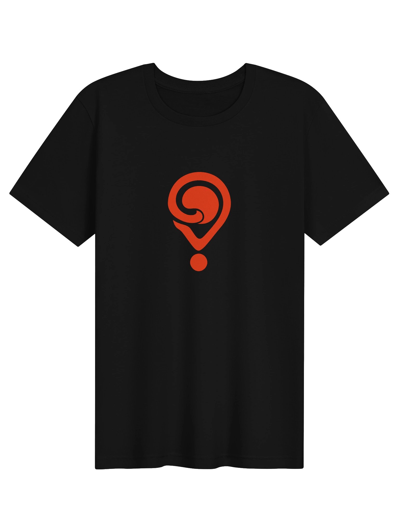 Interrobang Mark Tee (Red on Black) product image (1)
