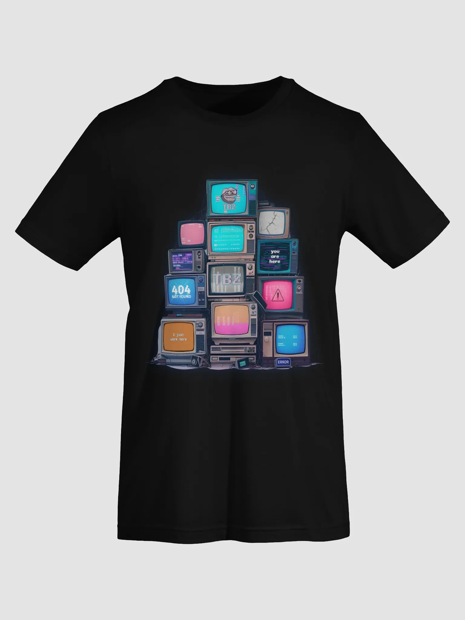 I Just Work Here Glitchcore T-Shirt product image (7)