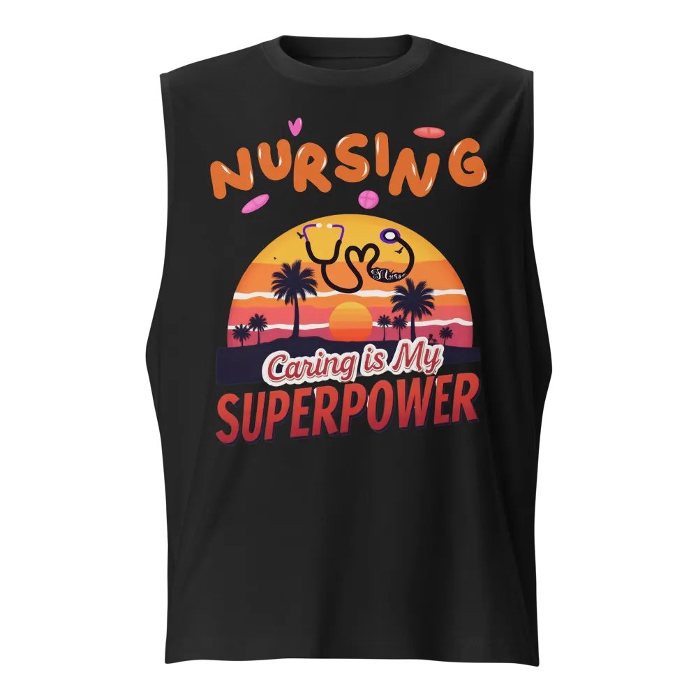 Sunset Nursing Superpower Muscle Tank product image (1)