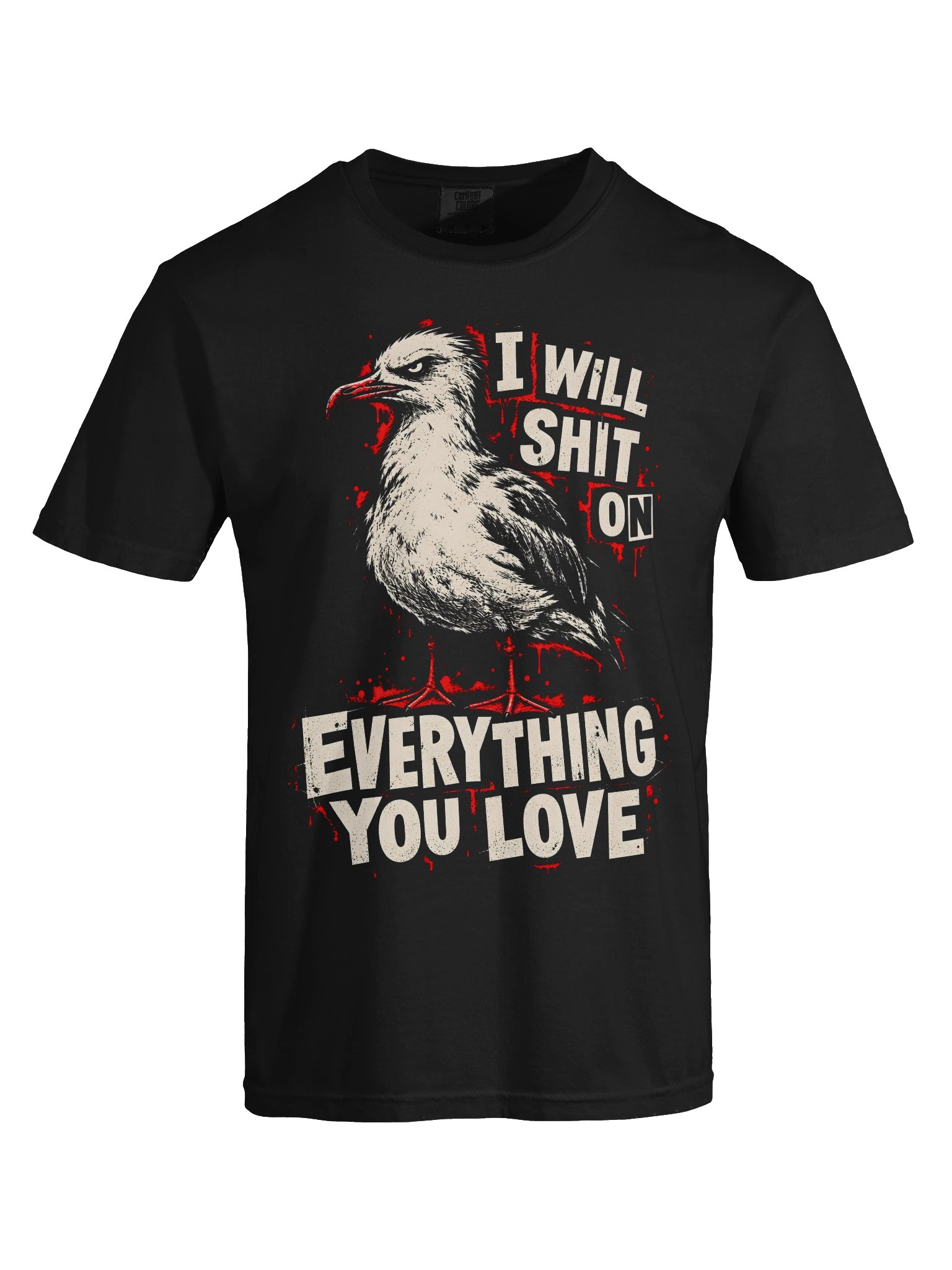 I Will Shit .... Heavyweight Vintage Graphic Tee product image (5)